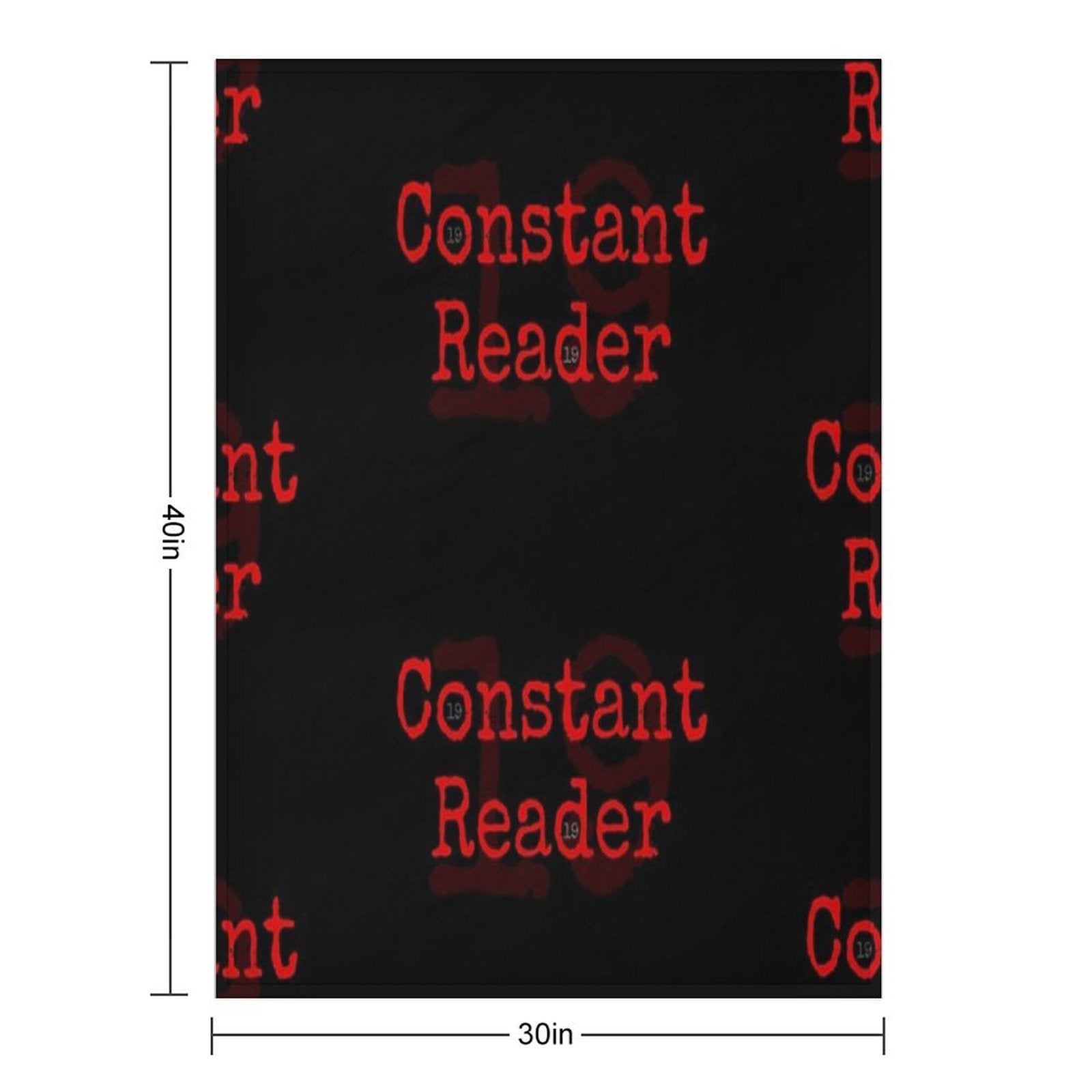 Constant Reader, Stephen King Fan Design Anti-pilling Throw Blanket