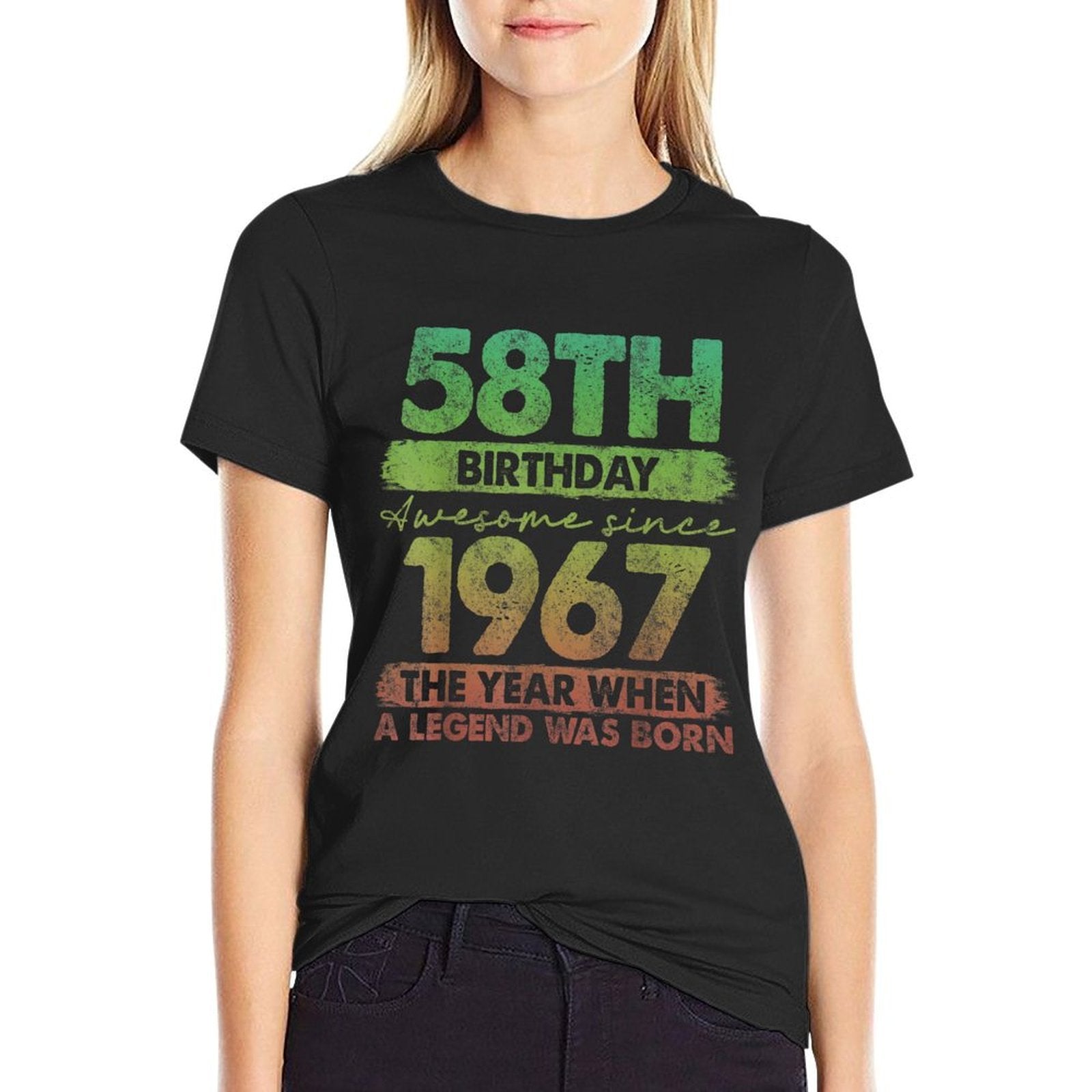 58 Year Old Gifts Vintage 1967 Limited Edition 58th Birthday  Stretchy T-Shirt