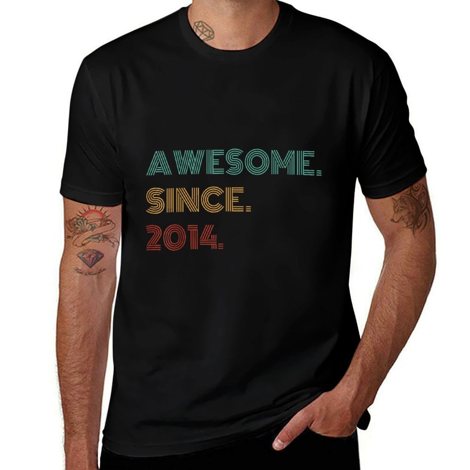 11 Years Old Awesome Since 2014 11th Birthday  Affordable Price T-Shirt