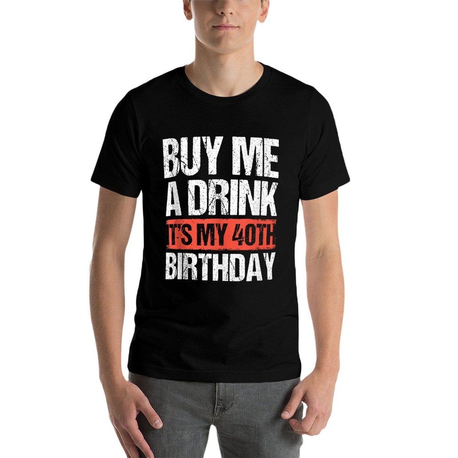40th Birthday Squad Celebration Party Buy Me A Drink I'm 40  Lightweight T-Shirt