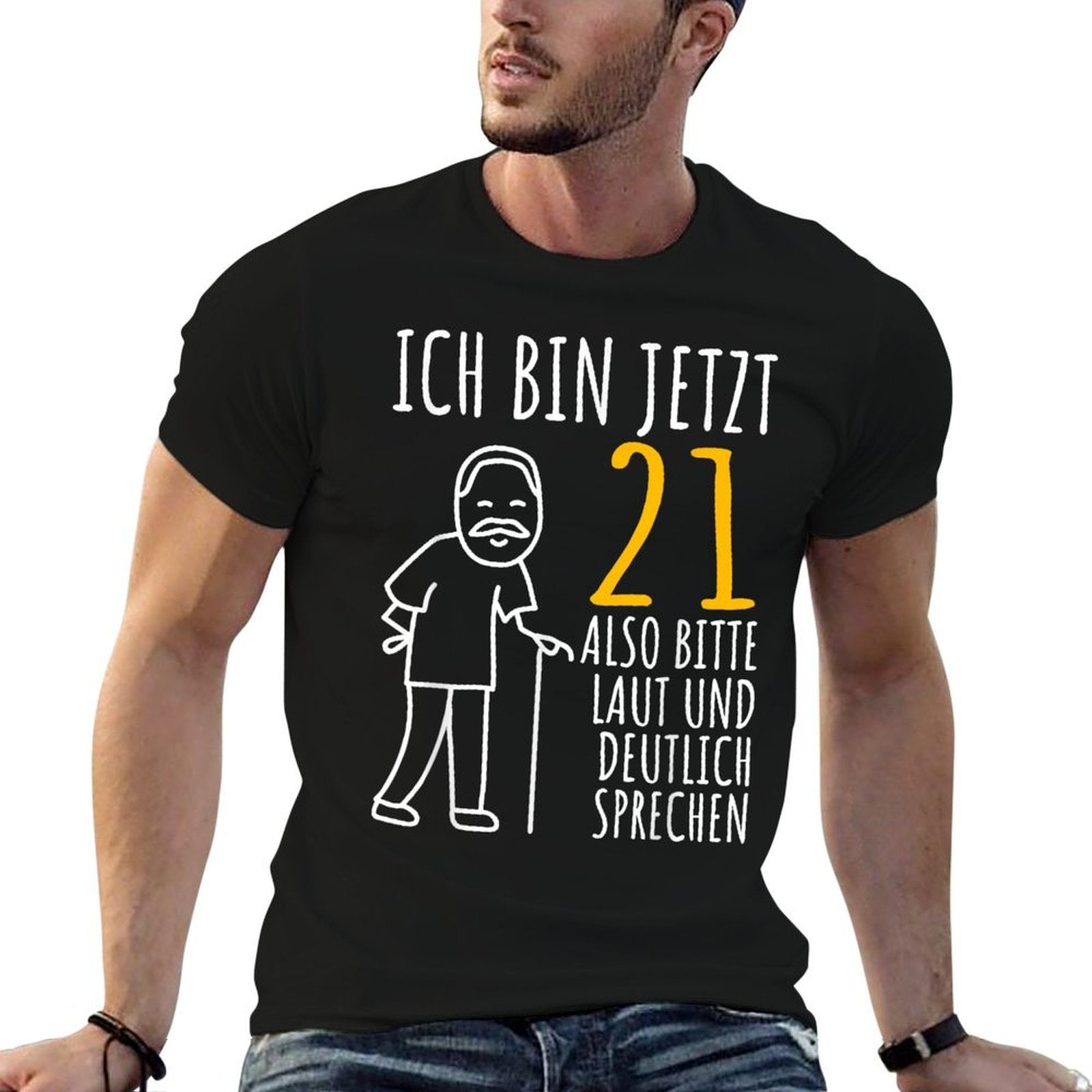 21st Birthday Man  Ich Bin Jetzt 21  21st Birthday  Easy-care T-Shirt