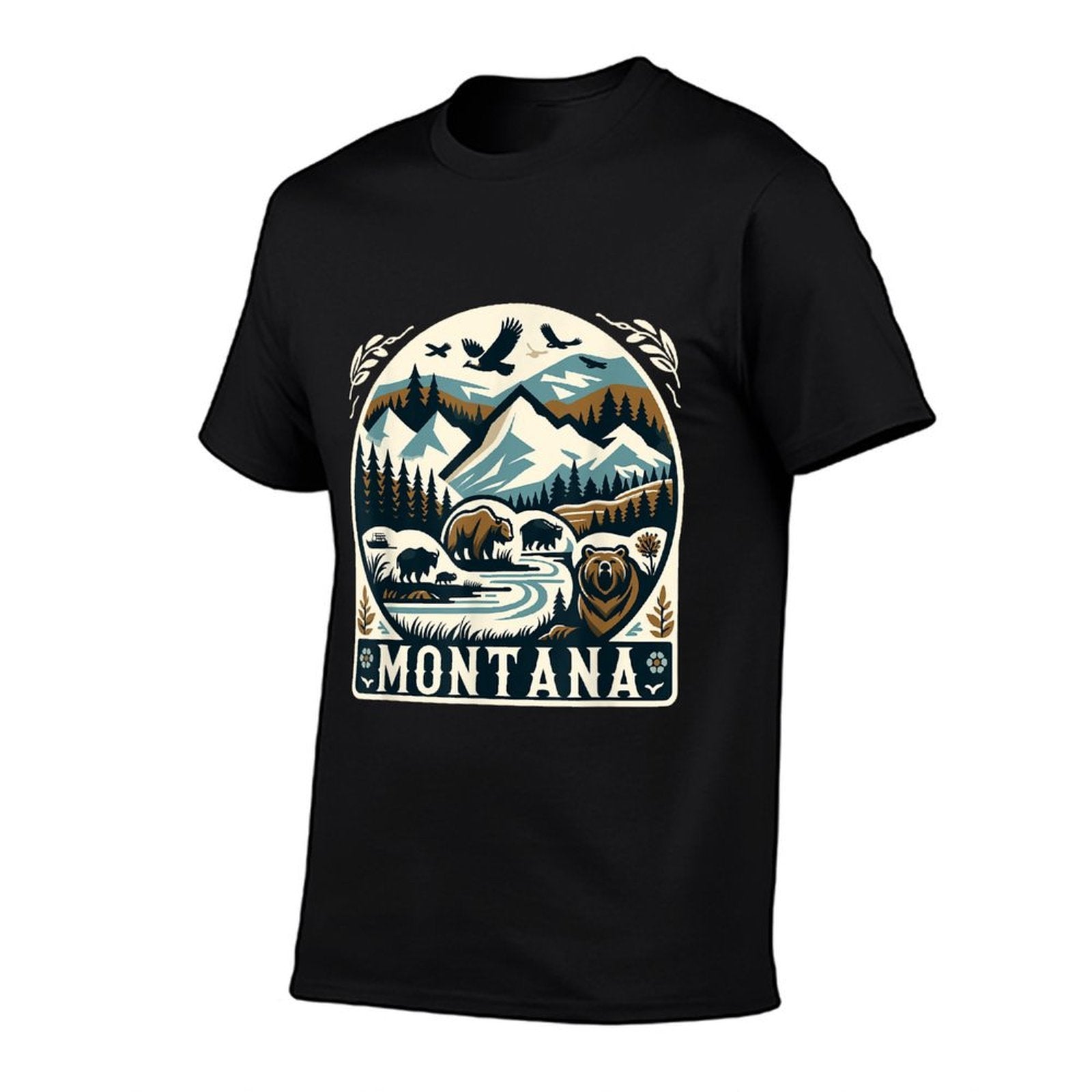 Montana Outdoors Landscape Treasure State  Relaxed-fit T-Shirt
