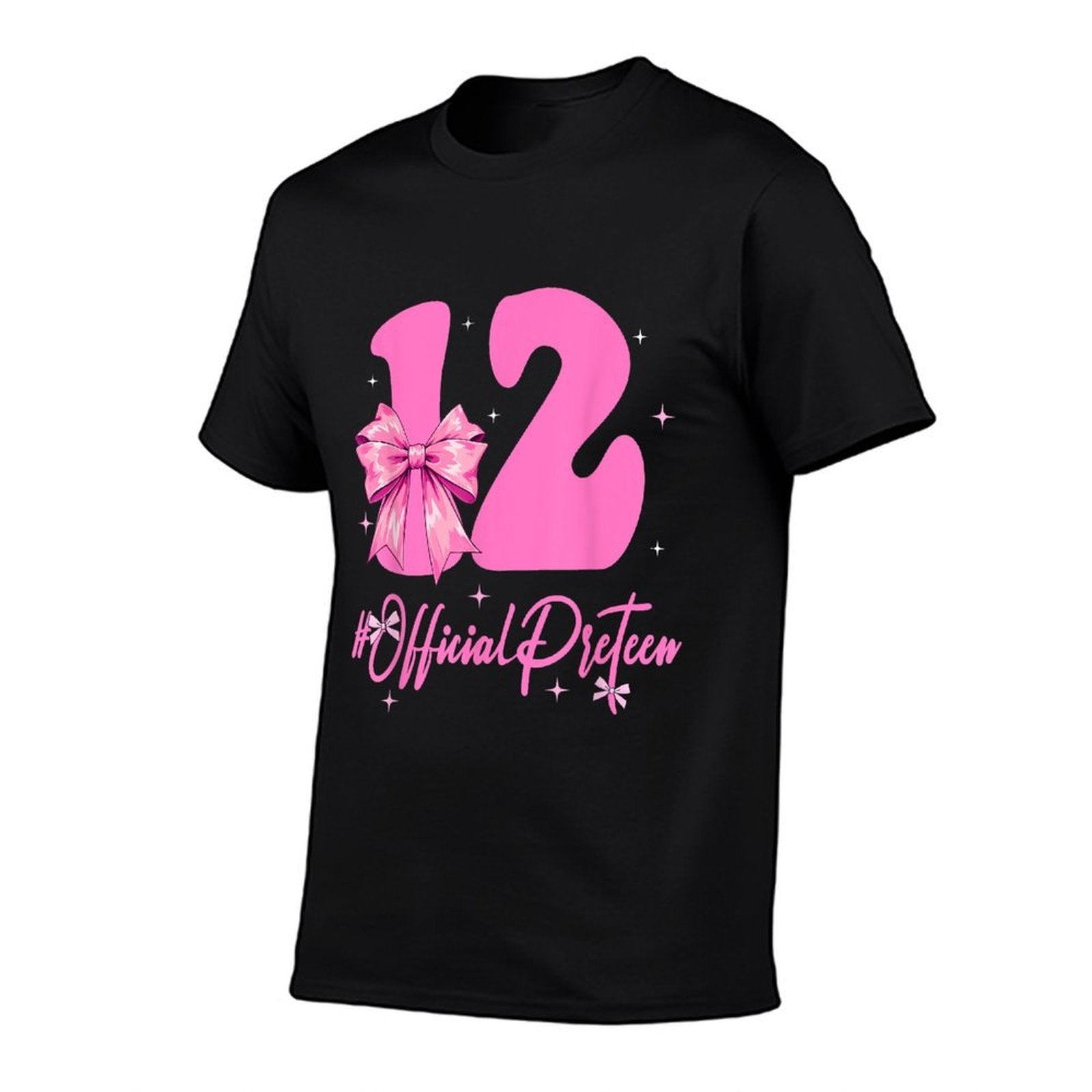 12 Year Old Official Pre-teen 12th Birthday Coquette Girl  Trendy Pattern T-Shirt