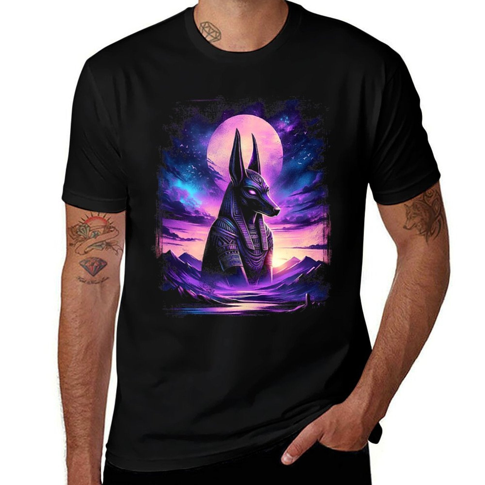 Anubis in Twilight Quick-drying T-Shirt