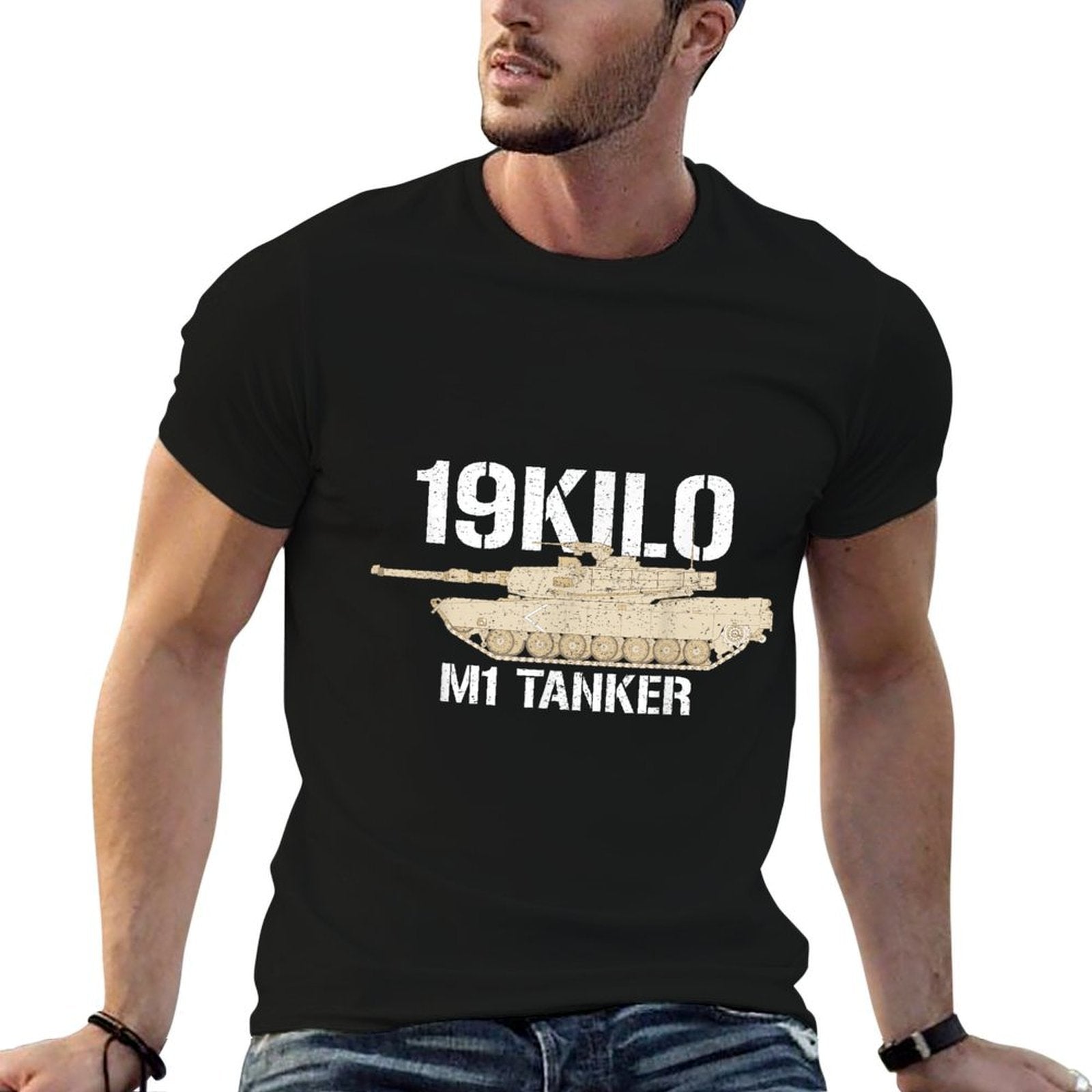 19KILO M1 Tanker Vintage Army Armor Branch MOS TEE  Vintage-inspired T-Shirt