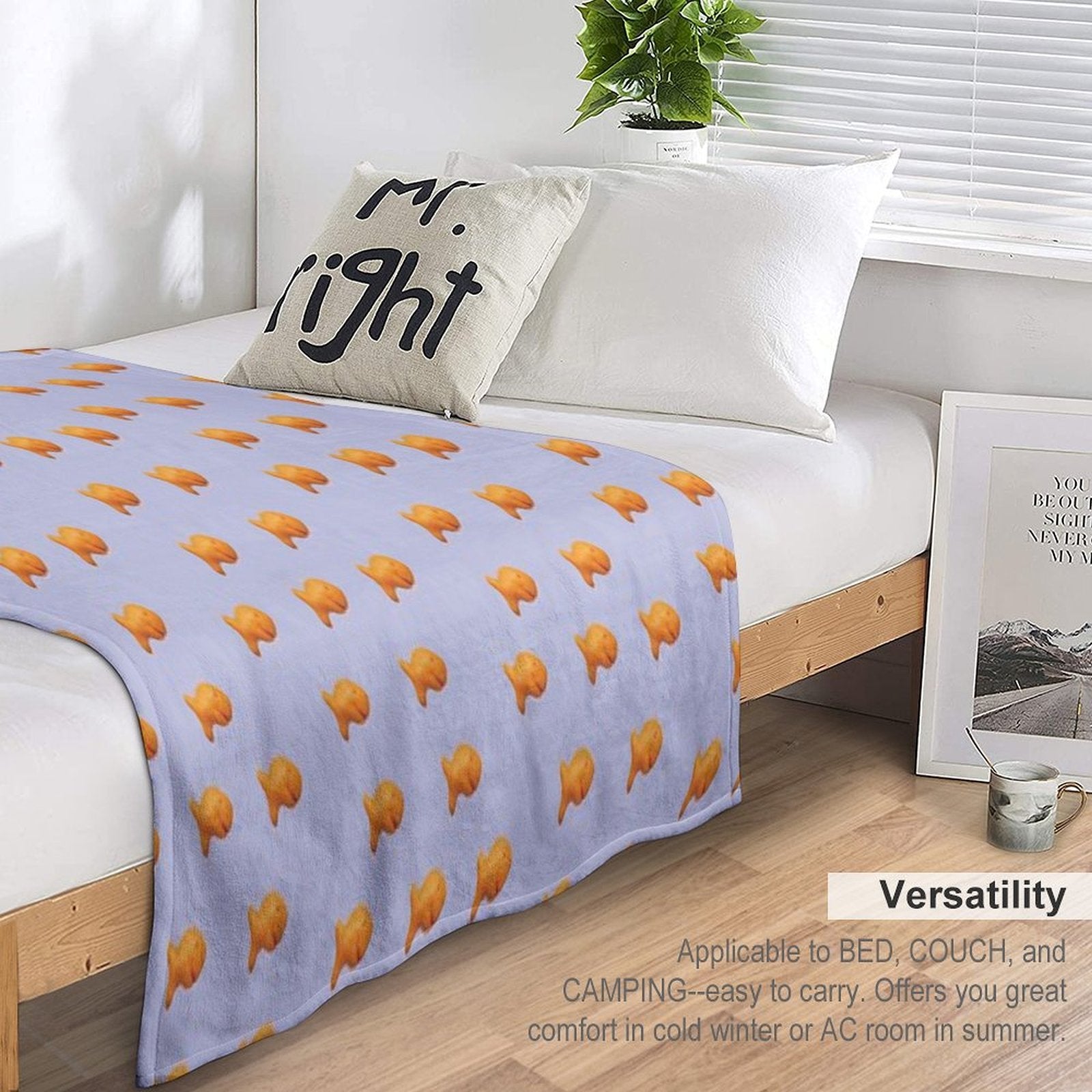 Goldfish Crackers Easy Care Throw Blanket