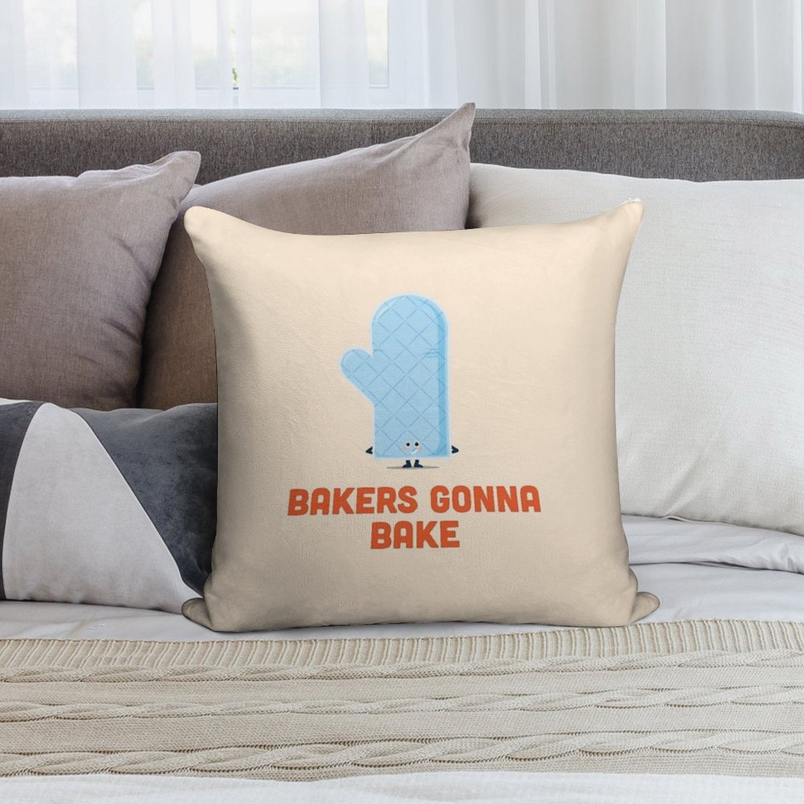 Character Building - Bakers Gonna Bake Soft Warmth Comfort Throw Pillow