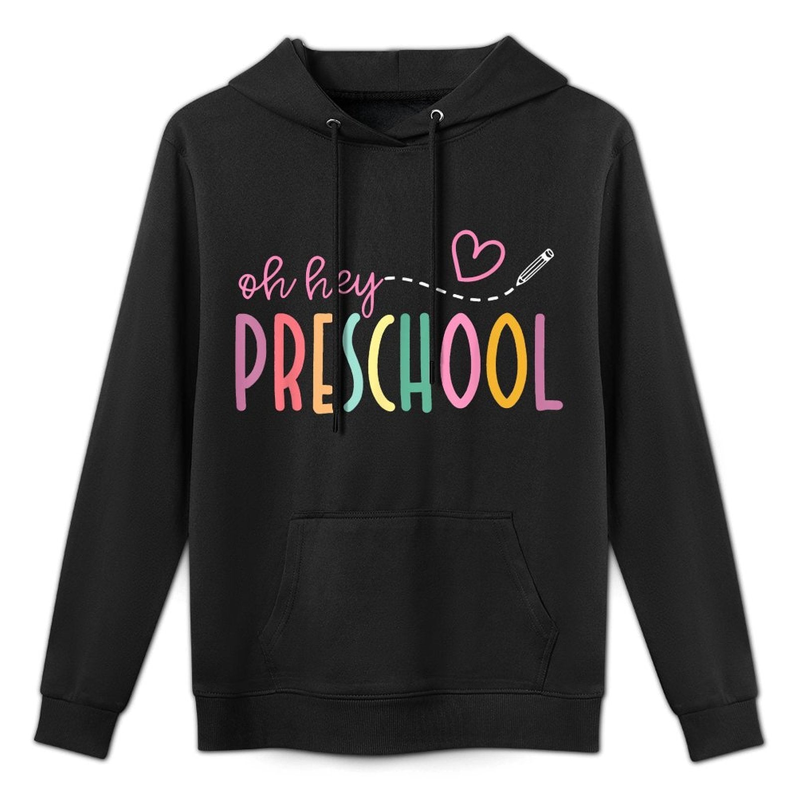 Oh Hey Preschool Welcome Back To School Teacher Student Kids Pilling-Resistant Hoodie
