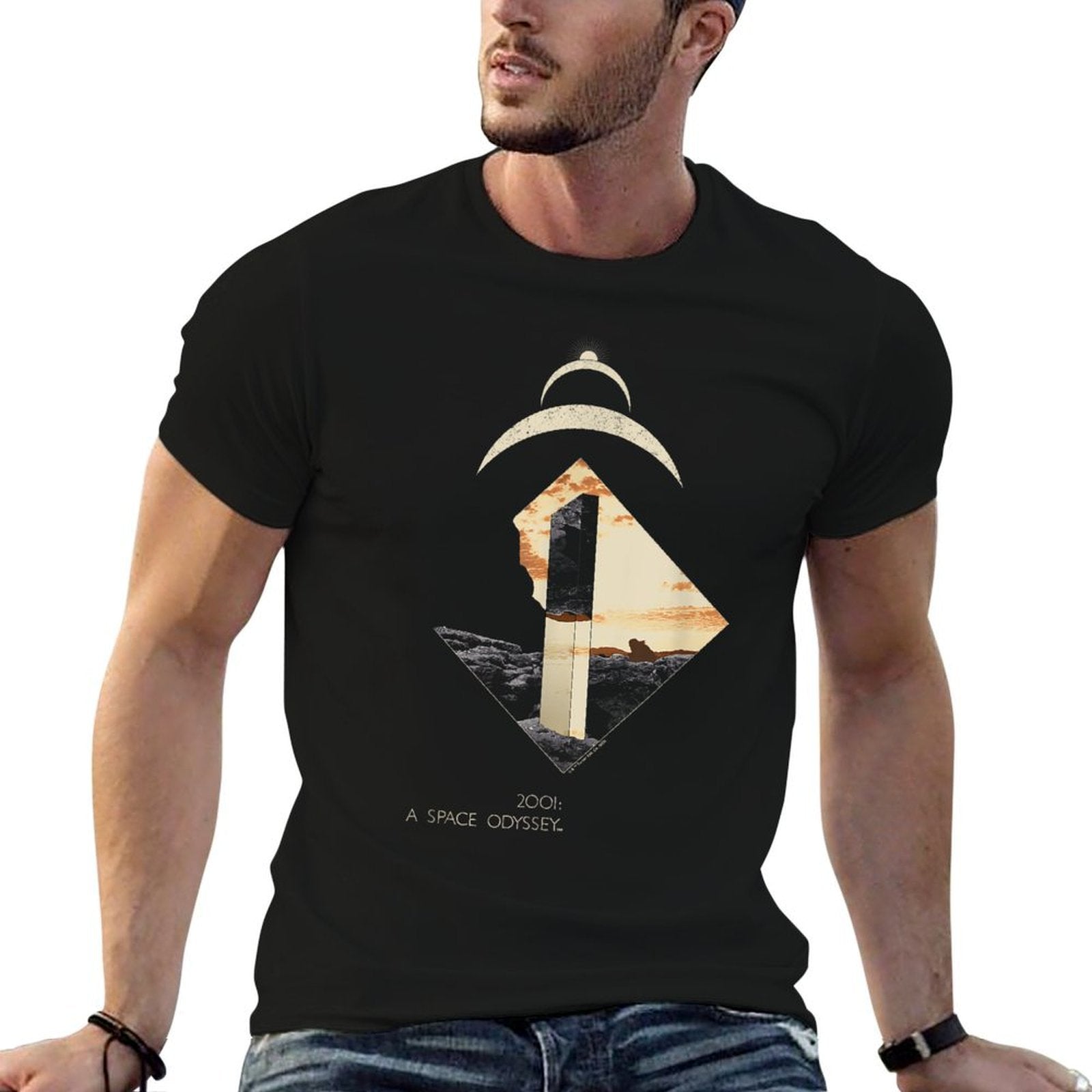 2001 A Space Odyssey Monolith  High-quality Stitching T-Shirt