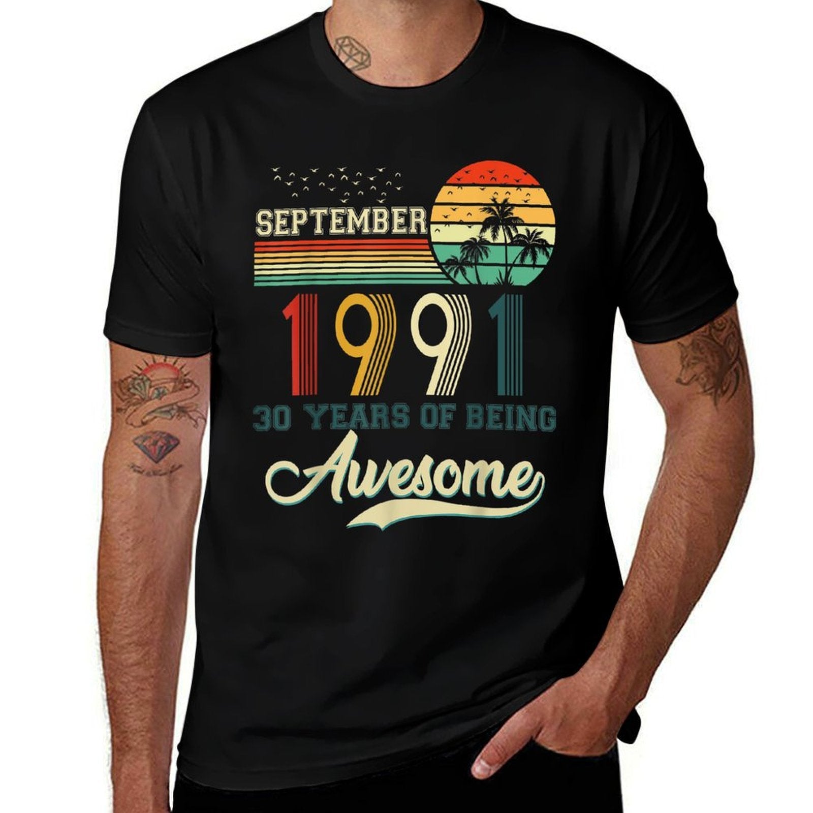 30 Years Old September 1991 Limited Edition 30th Birthday  Lightweight T-Shirt