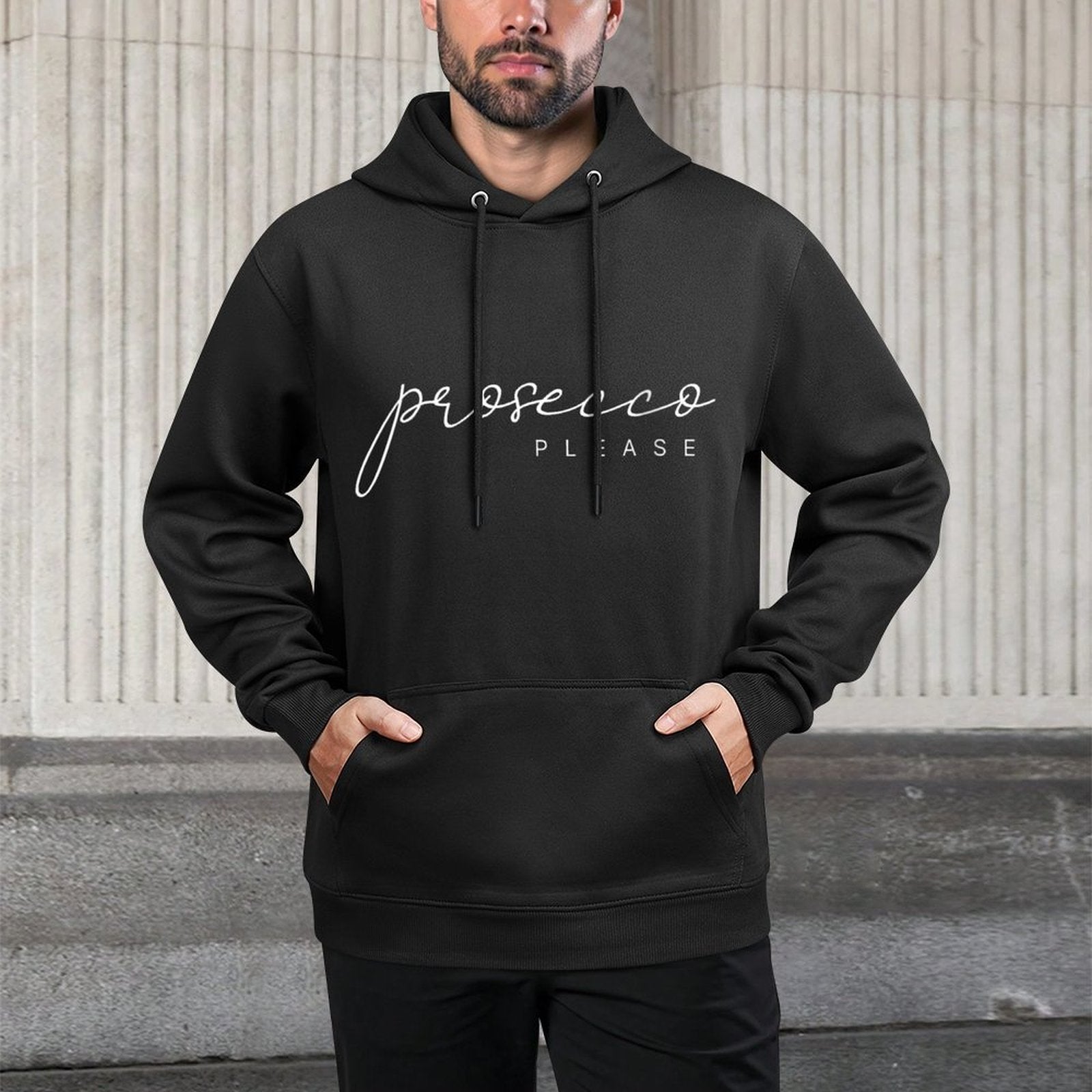 Womens Prosecco Please Funny Champagne Drinking Moisture-Wicking Hoodie