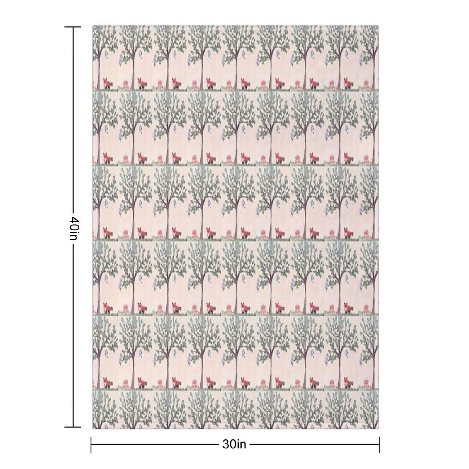 Forest Visitors Durable Throw Blanket