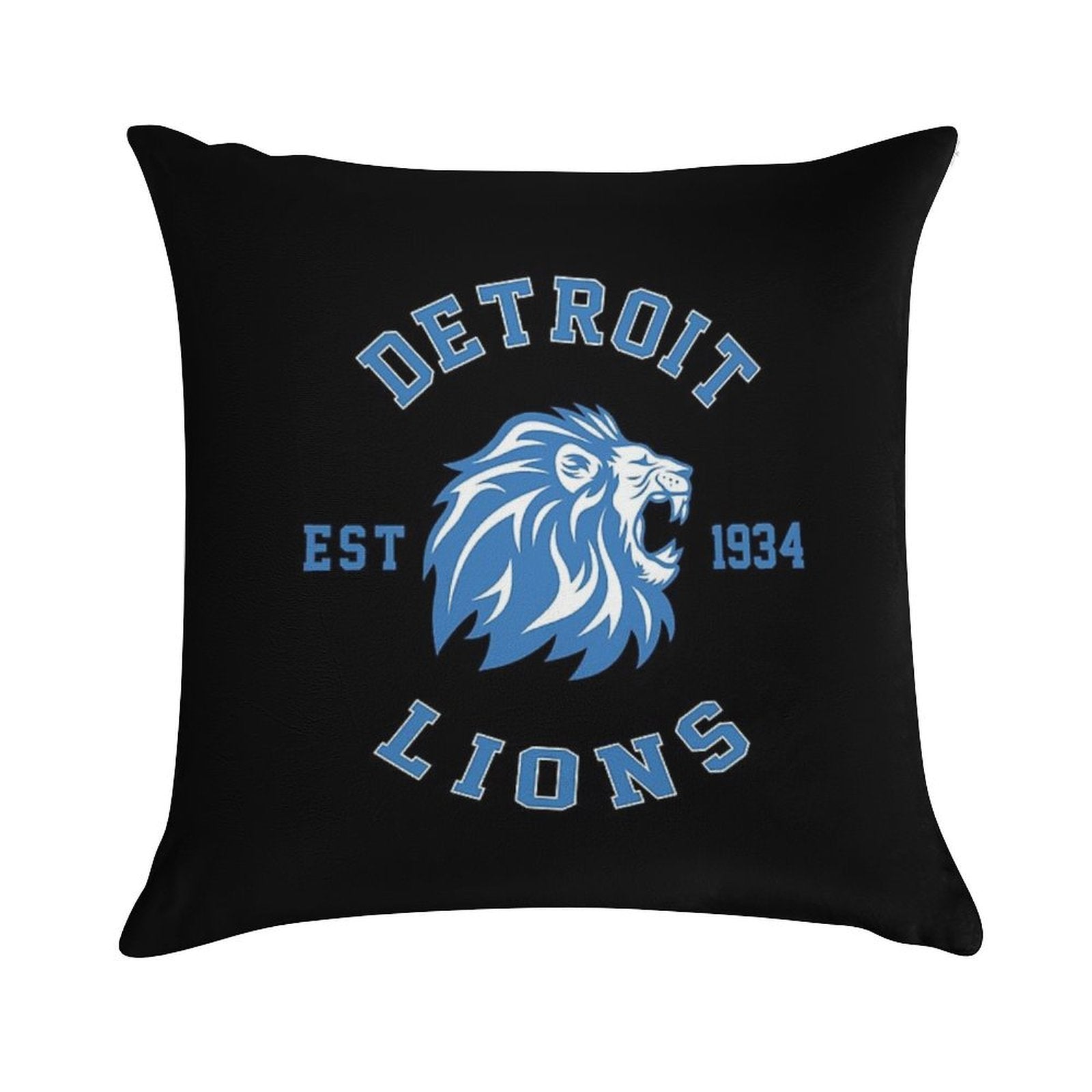 Art - Detroit Lions Soft Washable Throw Pillow