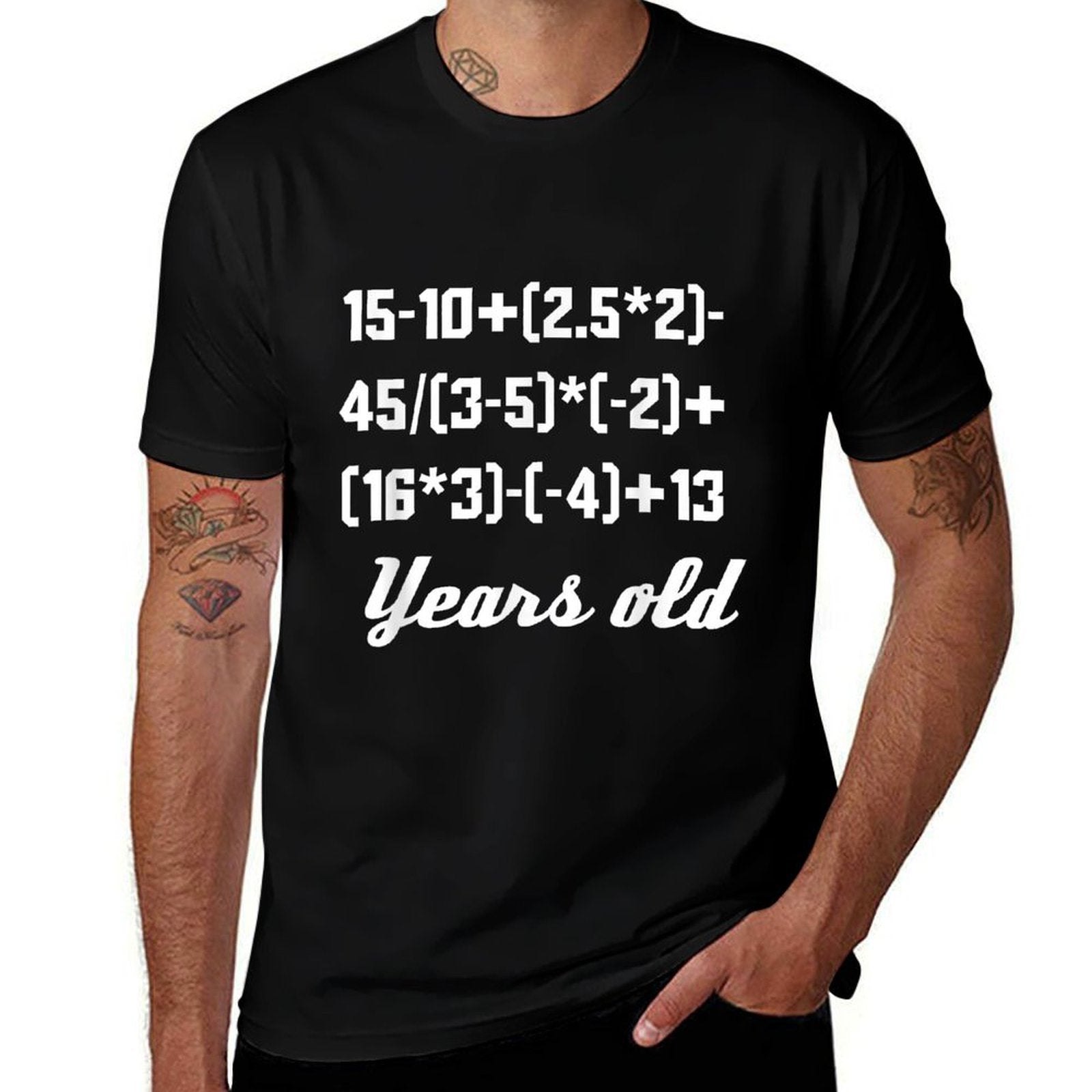 30 Years Old Math Equation 30th Birthday Funny  Lightweight T-Shirt