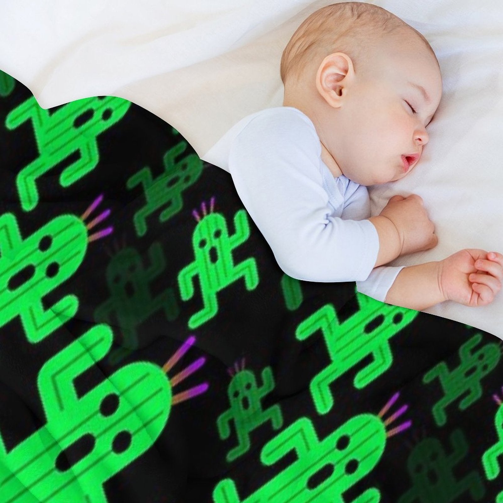 Cactuar Pattern Multi-functional Throw Blanket