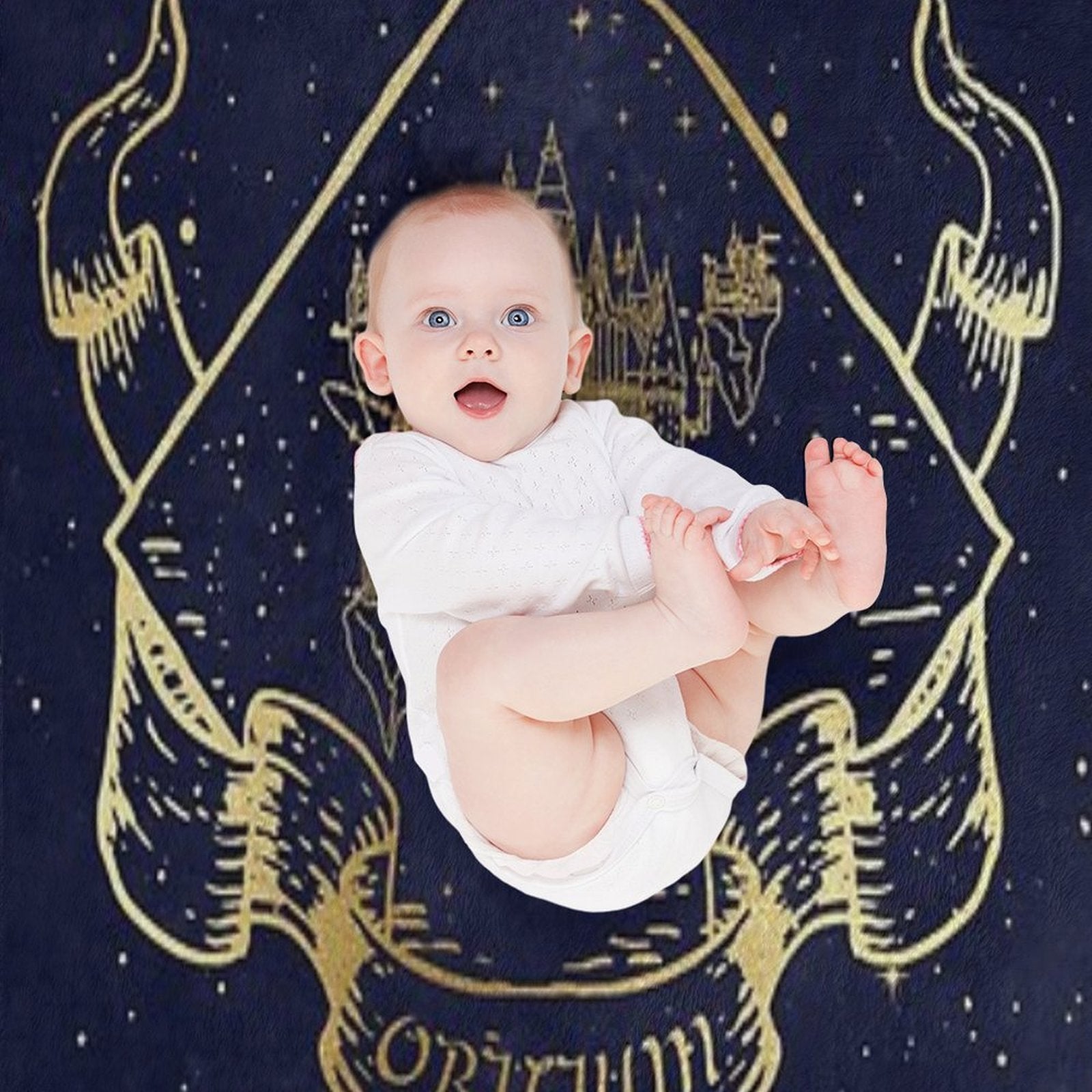 Orilium in Blue Gift-ready Throw Blanket