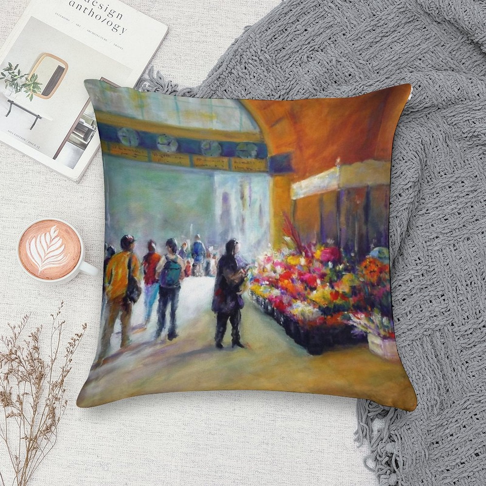 Under The Clocks (Flinders Street Station - Melbourne) Soft Skin-Friendly Throw Pillow