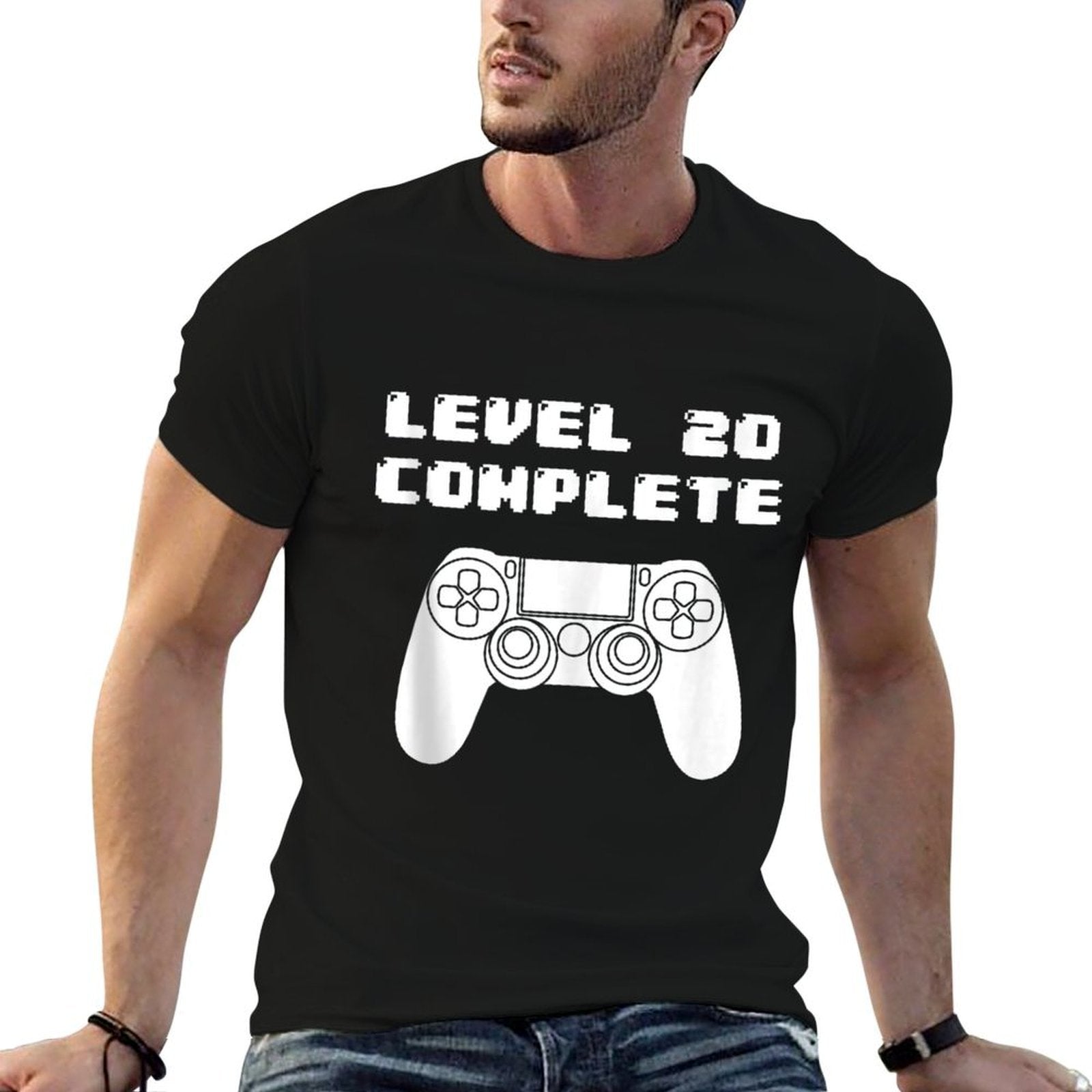 20th Birthday - 20 Years Old Video Gaming, Bday  Easy-care T-Shirt