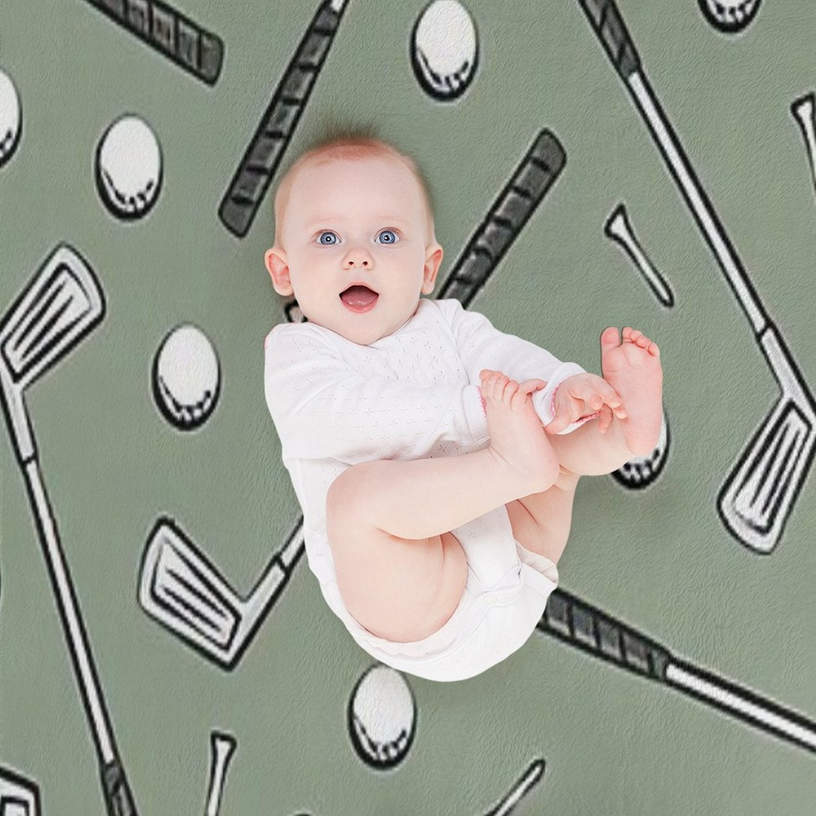 Golf Clubs Gift-ready Throw Blanket