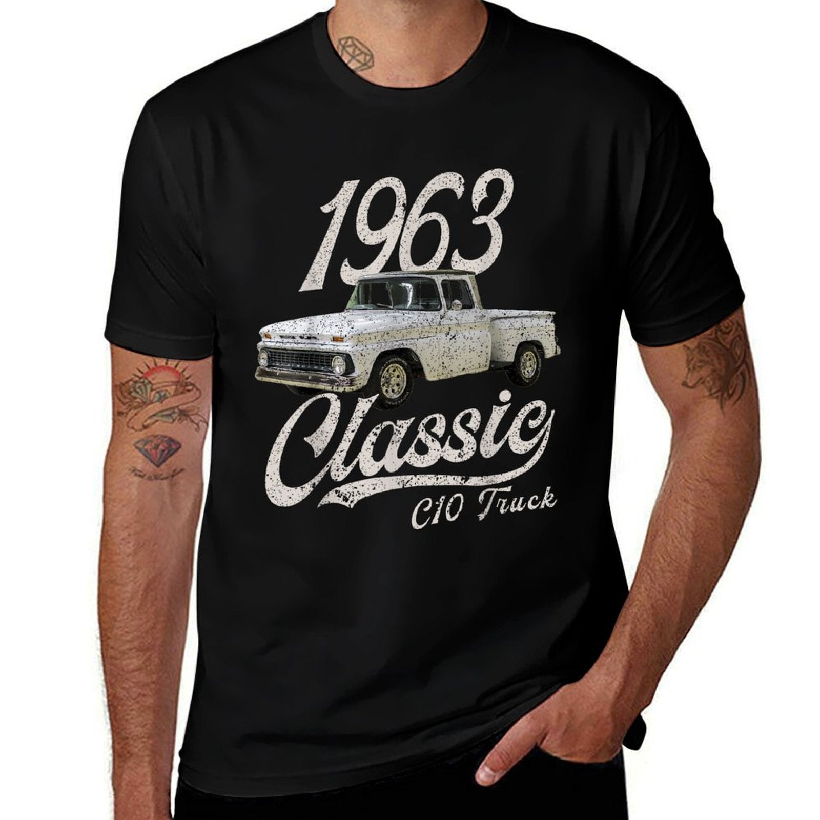 1963 63 C10 TRUCK  High-quality Stitching T-Shirt