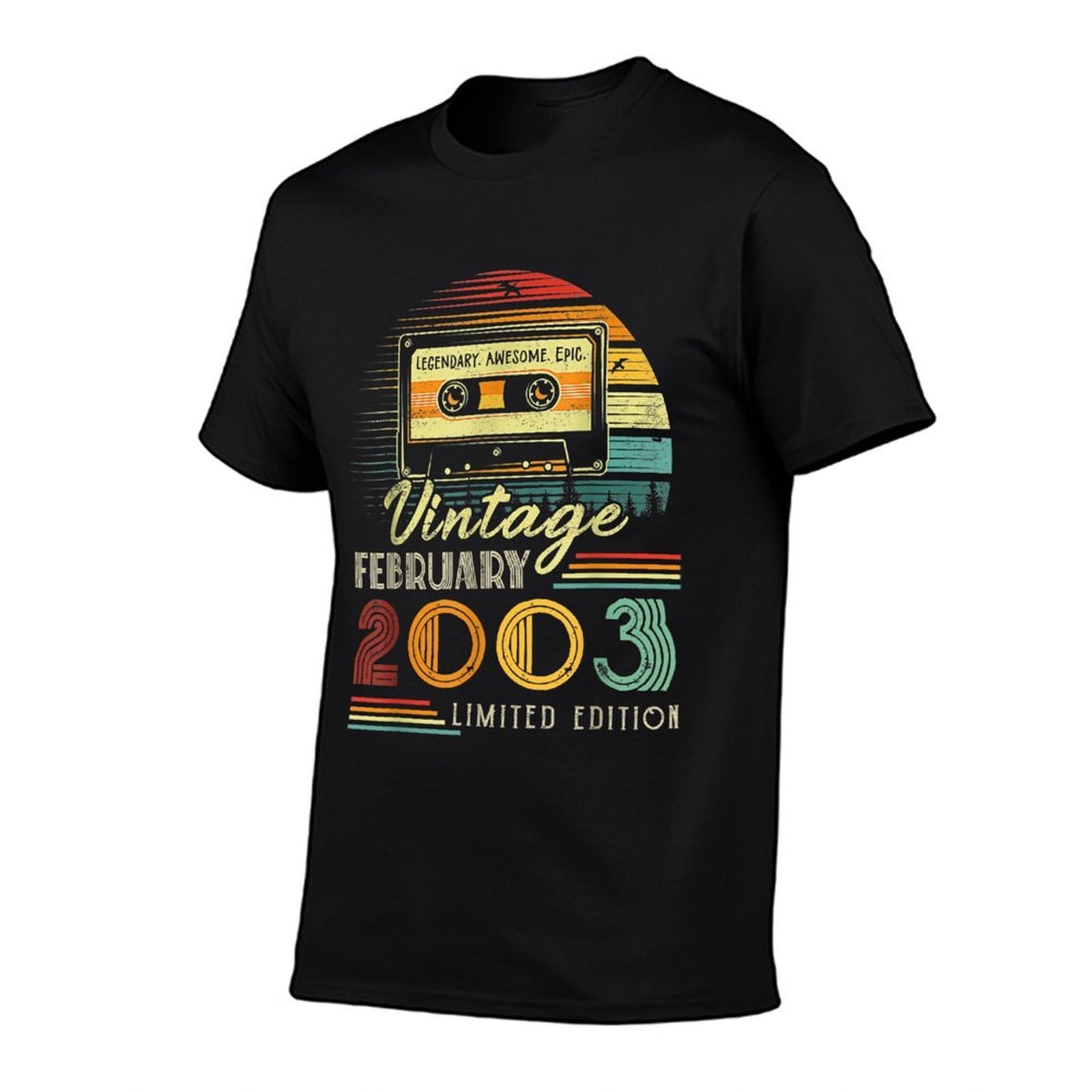 20 Years Old Made In 2003 February 2003 20th Birthday  Trendy Pattern T-Shirt