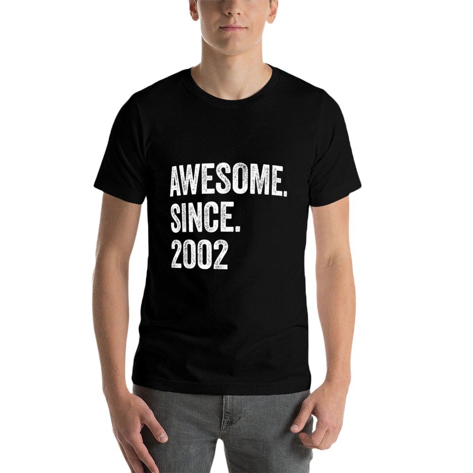 21 Years Old Awesome Since 2002 21st Birthday  Tagless Design T-Shirt