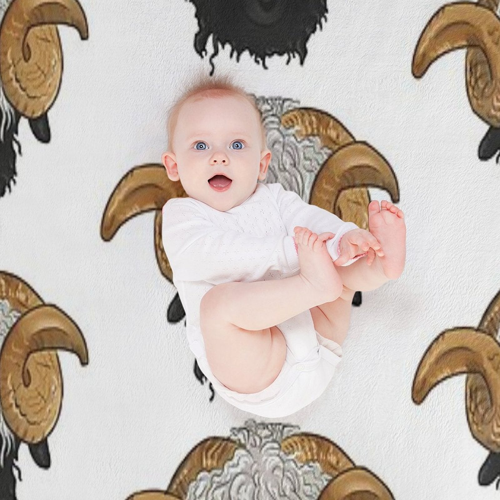 Valais Blacknose Sheep Wrinkle-free Throw Blanket