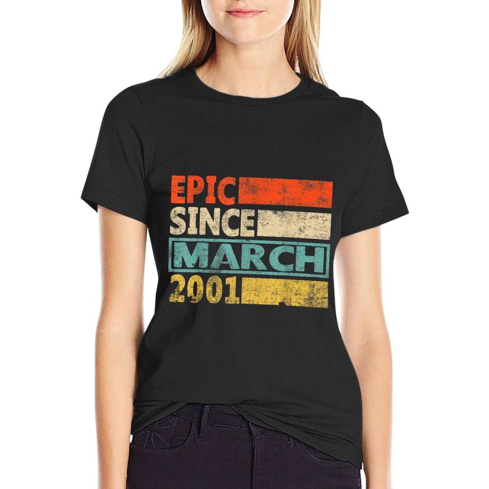 21 Year Old - Epic Since March 2001 - 21st Birthday  Odor-resistant T-Shirt