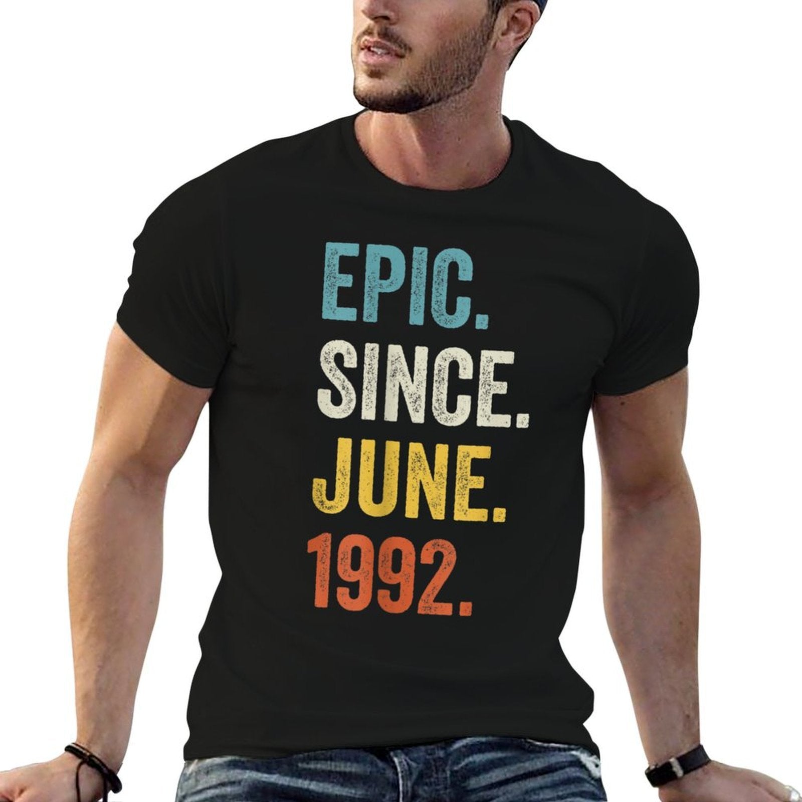30 Years Old Epic Since June 1992 30th Birthday  Graphic-printed T-Shirt
