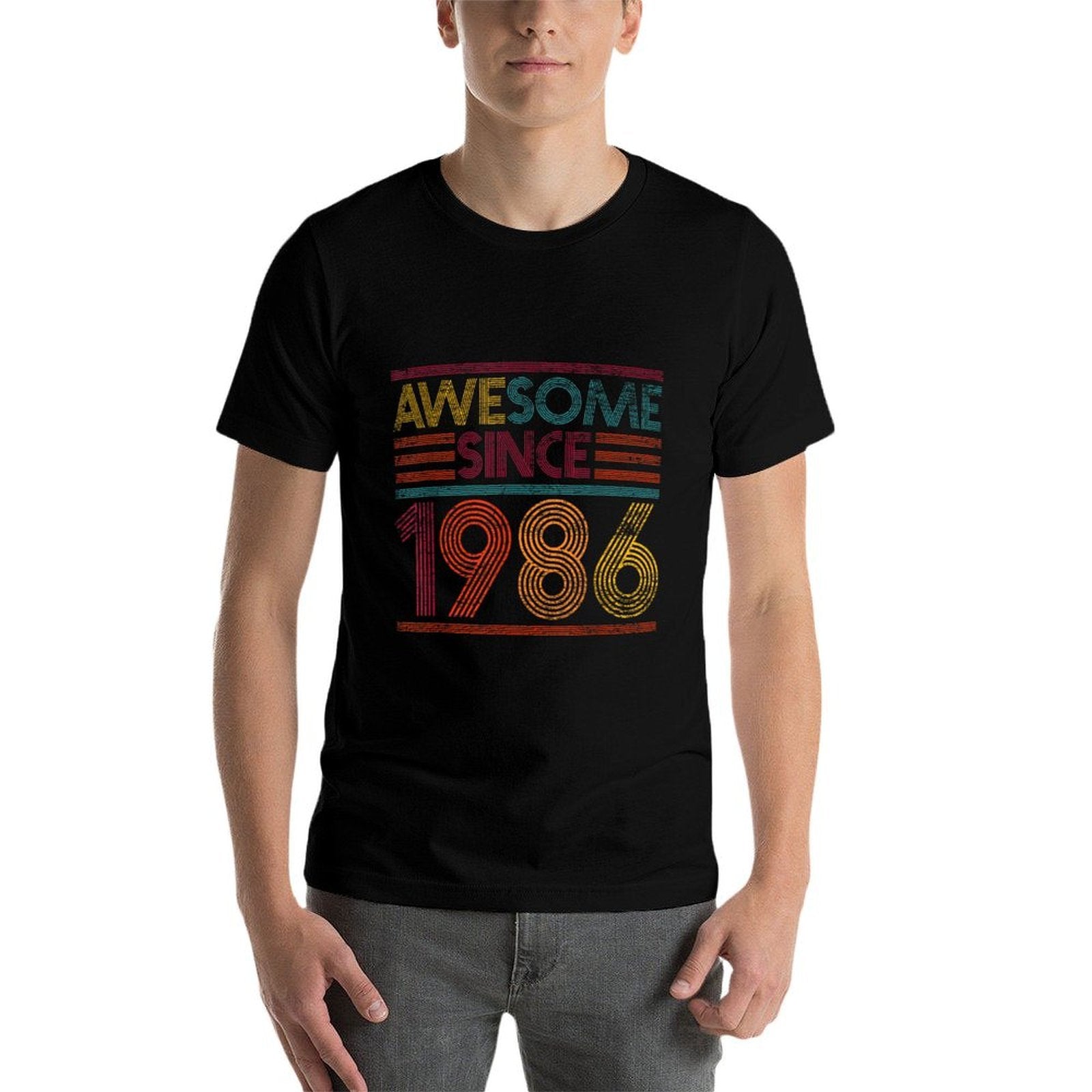 38th Birthday Gifts Retro - Awesome Since 1986  Easy-care T-Shirt