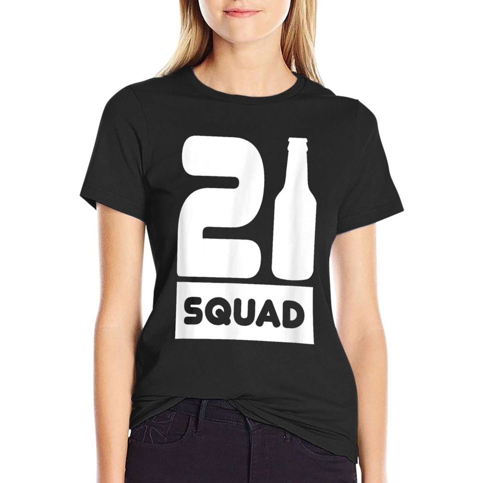 21 Squad Funny 21st Birthday Party Celebration Gift  Odor-resistant T-Shirt