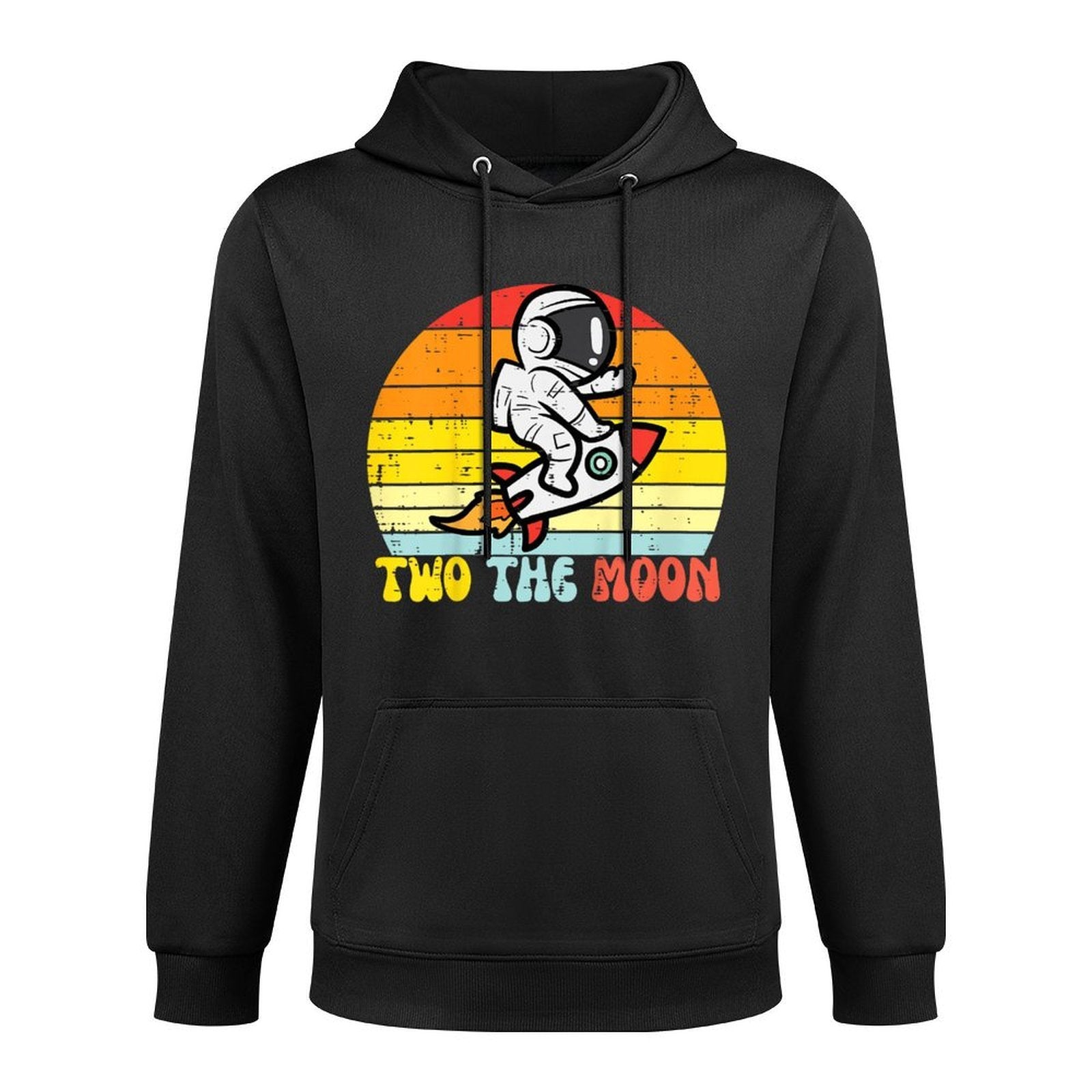 2nd Birthday Astronaut Two The Moon Girls Boys Toddler Kids Adjustable Hood Hoodie