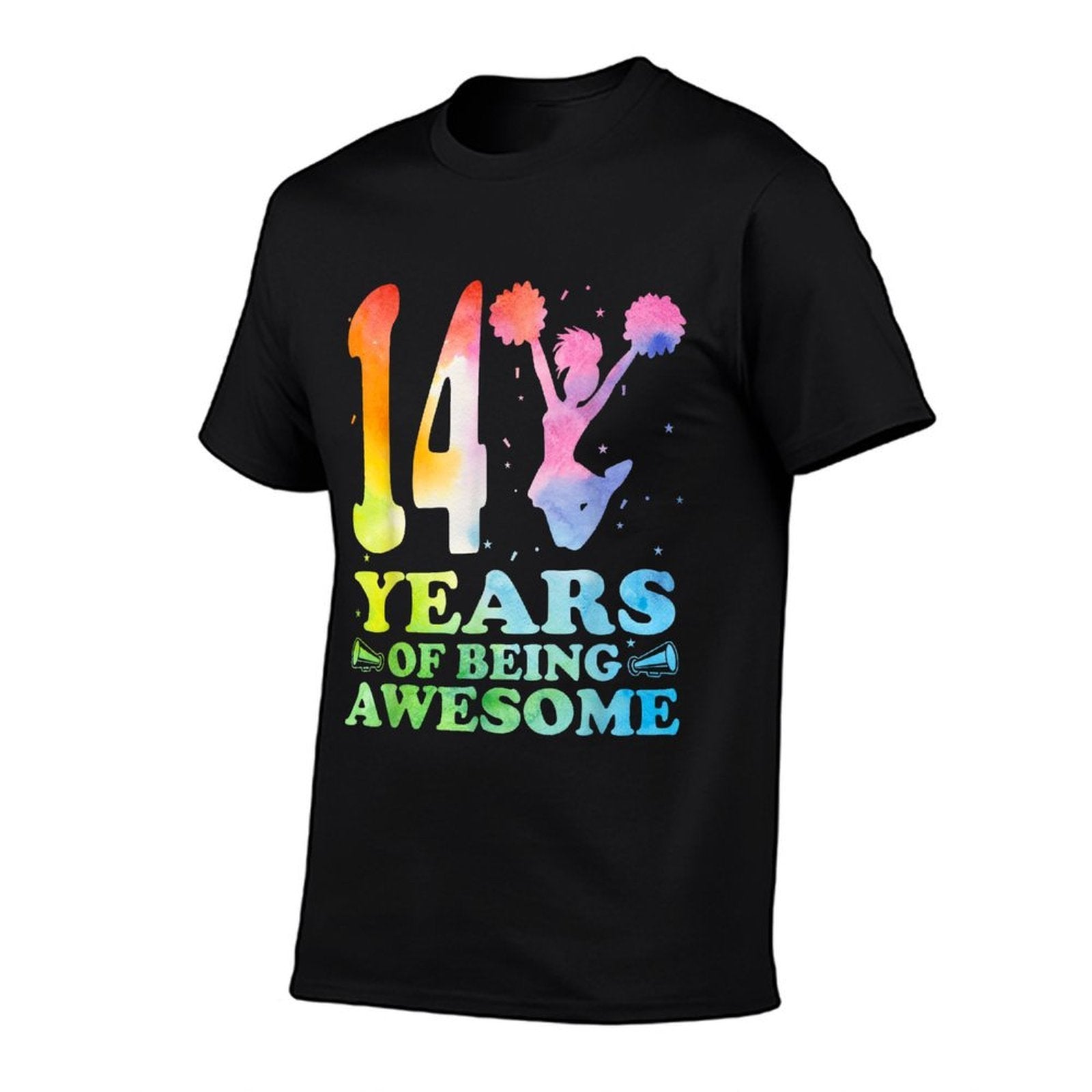 14 Years Of Being Awesome Cheerleading Girl 14th Birthday  Easy-care T-Shirt