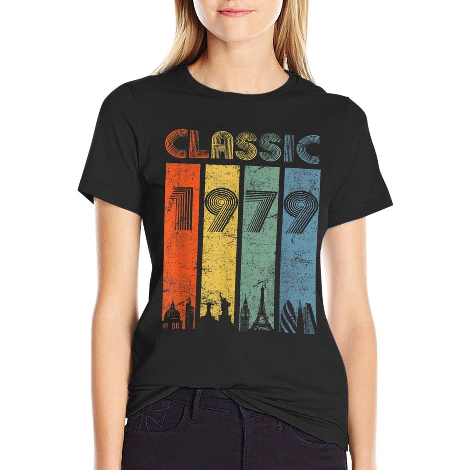 40th Birthday T Gift Vintage 1979 Mom Dad Classic  Easy-care T-Shirt