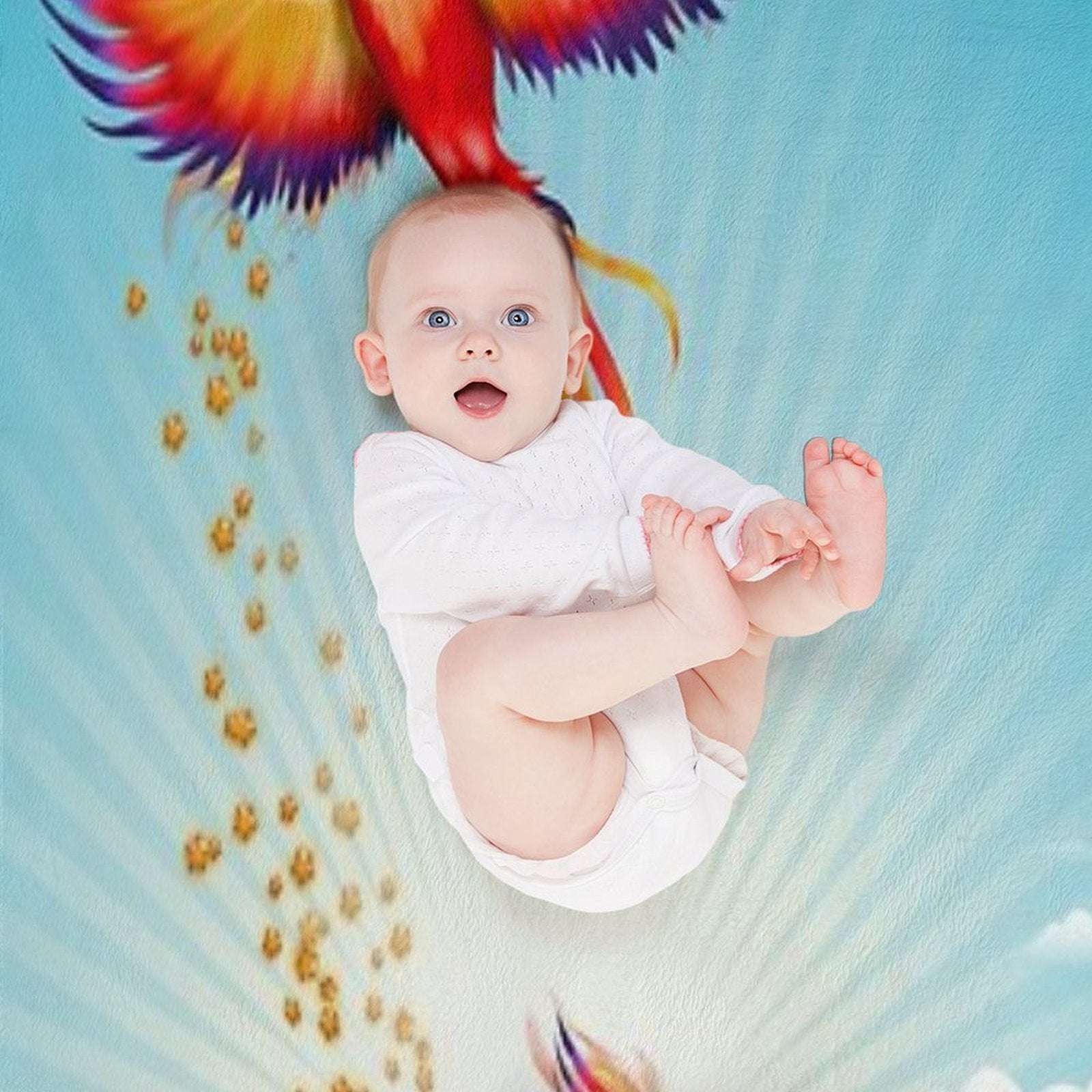 Phoenix Rising Easy Care Throw Blanket