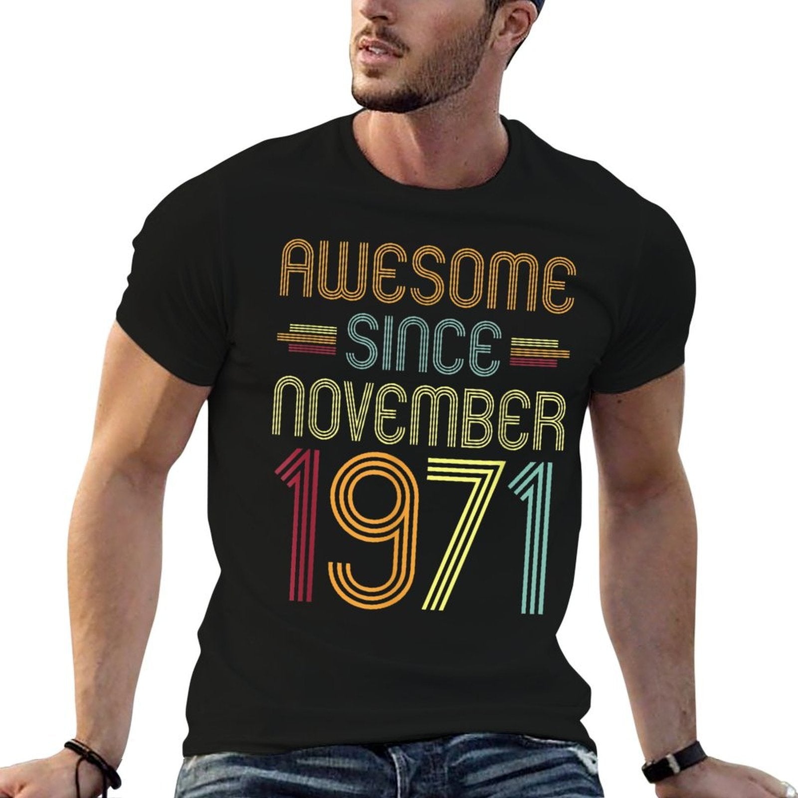 50th Birthday Awesome Since November 1971 50 Years Old  Classic T-Shirt
