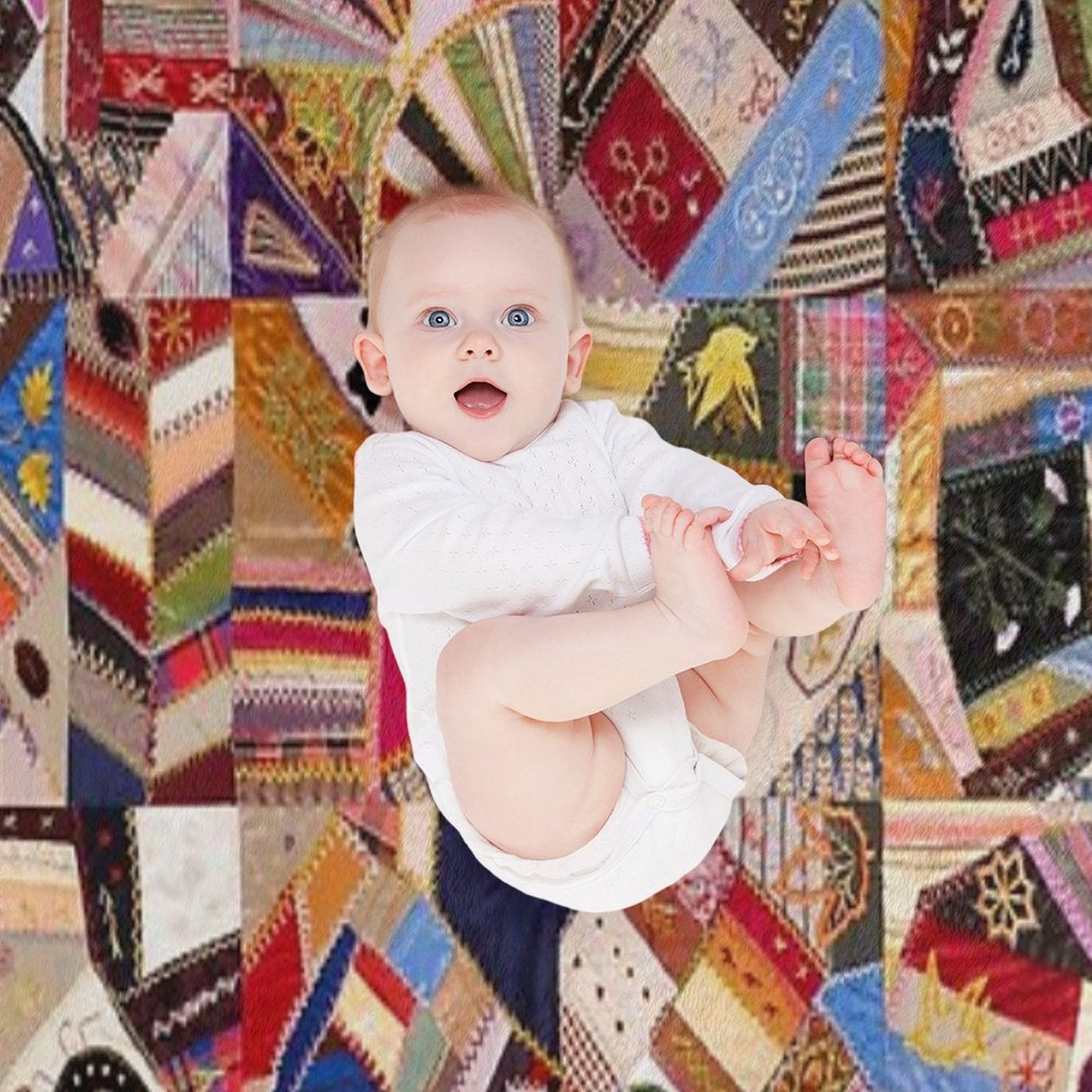 Quilt Top Versatility Throw Blanket