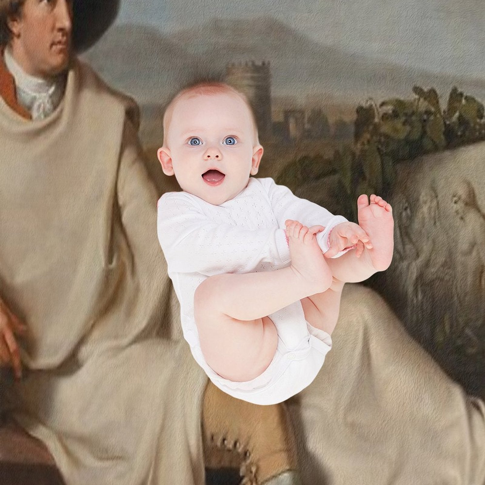 Johann Heinrich Wilhelm Tischbein, Goethe in The Roman Campagna Travel-friendly Throw Blanket
