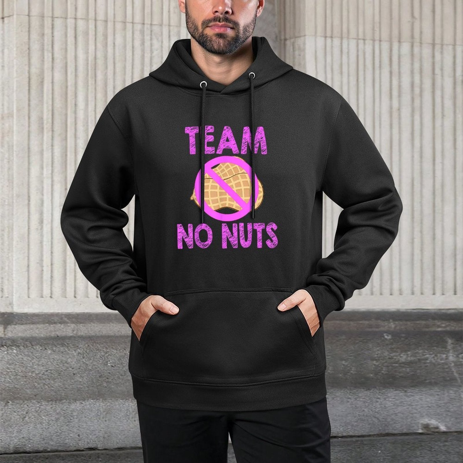 Team No Nuts Funny Team Girl Gender Reveal Tshirt Shrink-Resistant Hoodie