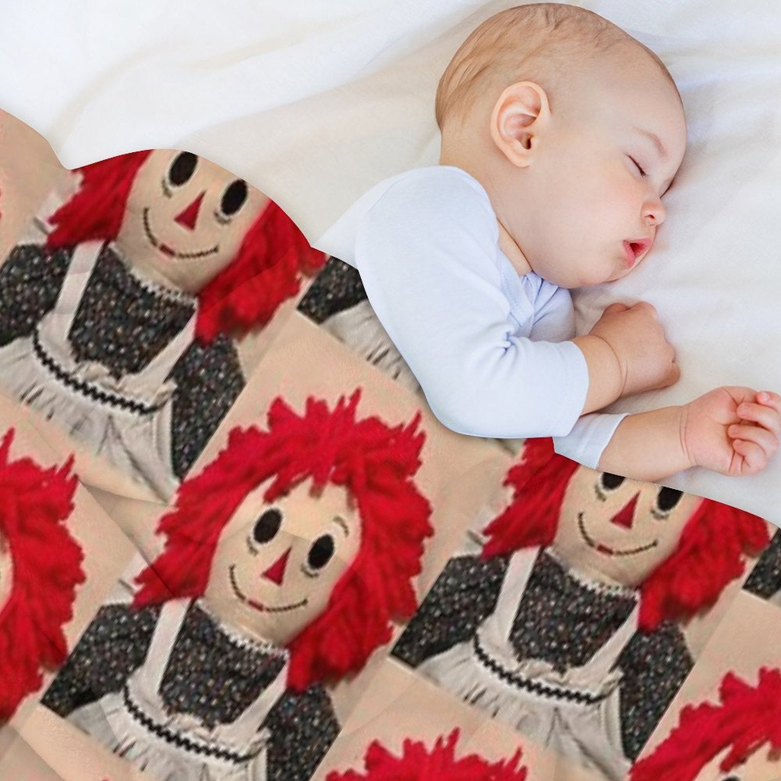 Sweet Raggedy Ann 2 Sustainable Throw Blanket