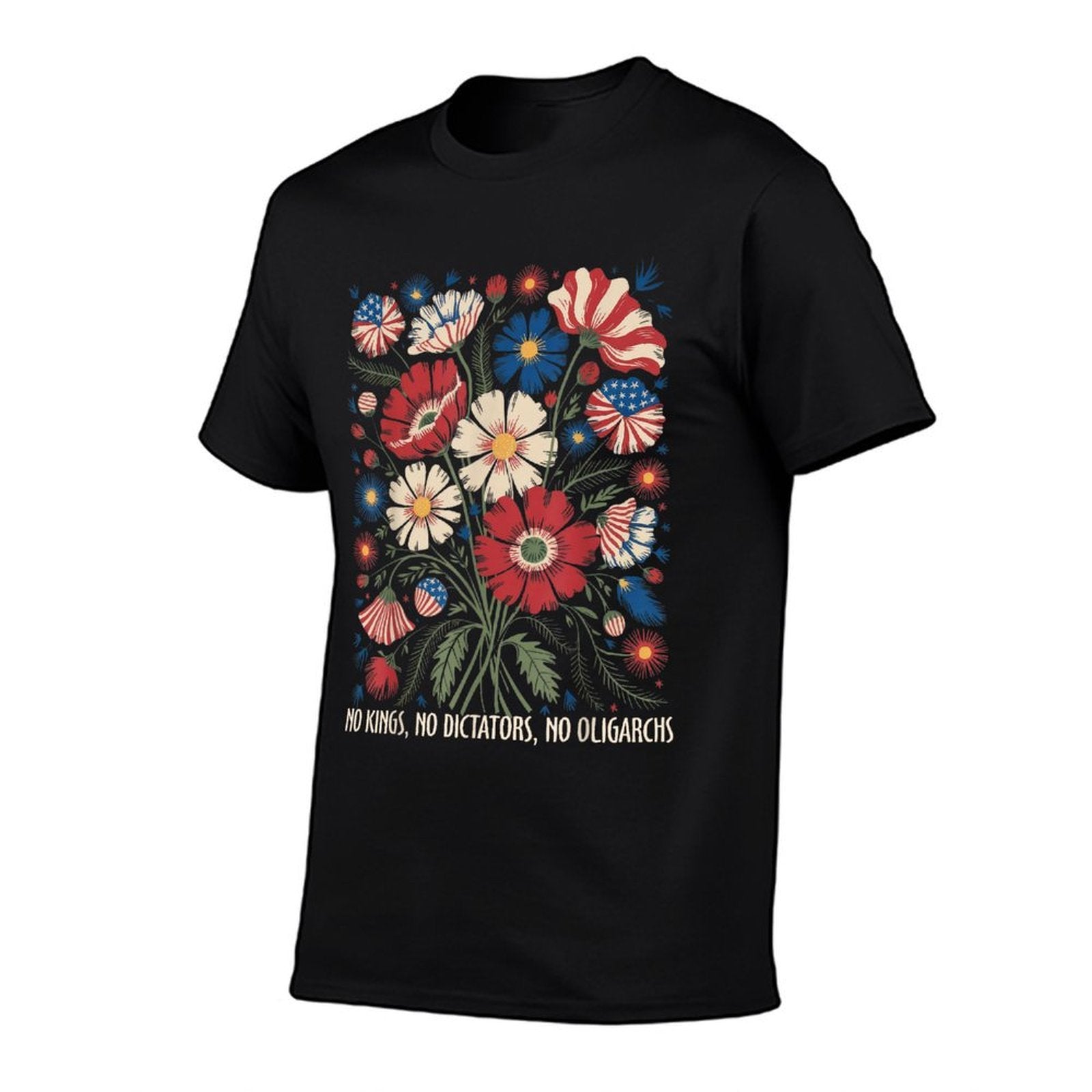 No Kings No Dictators No Oligarchs In America Funny  Breathable T-Shirt