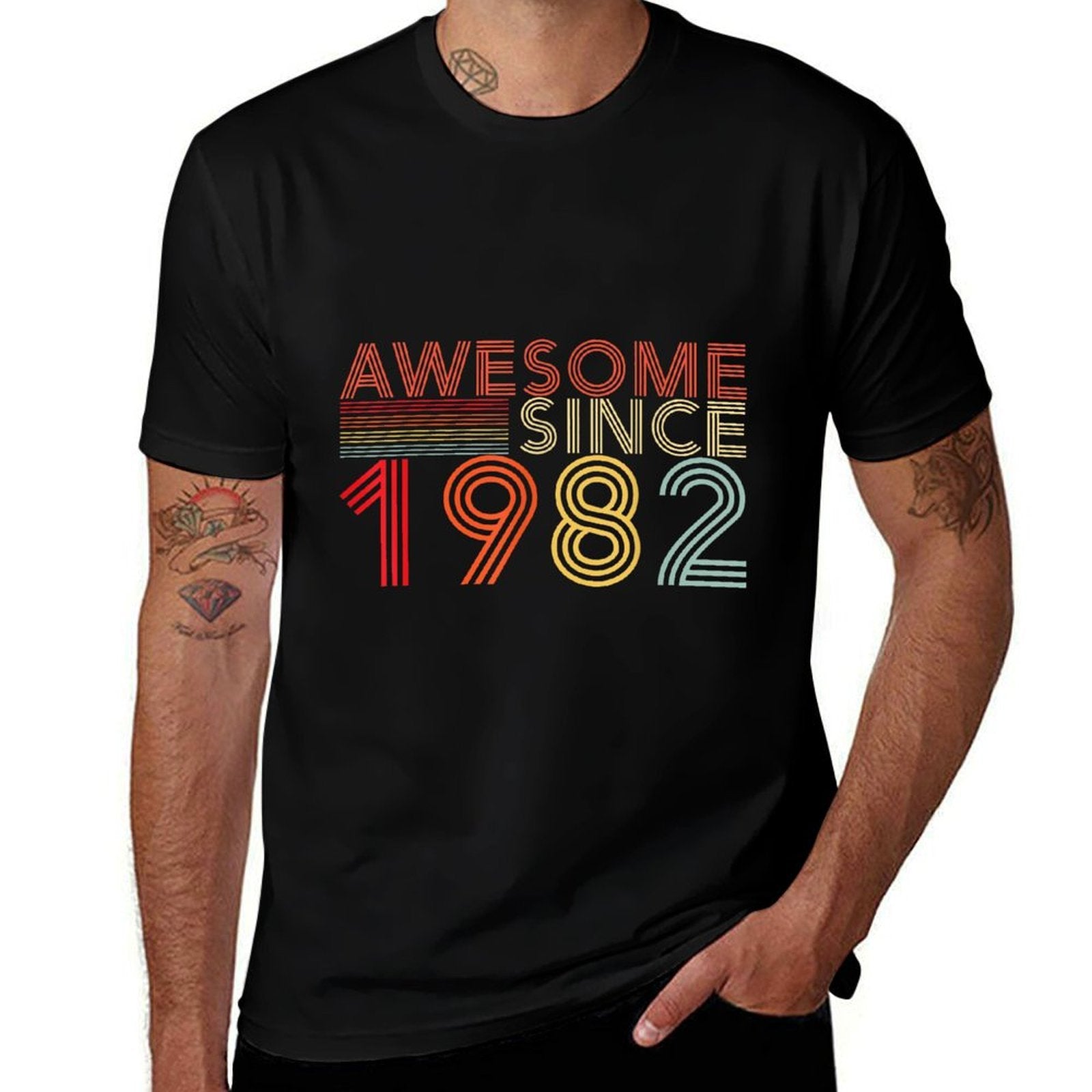 40 Birthday Decorations Men Women 1982 BDay 40th Birthday  Classic T-Shirt