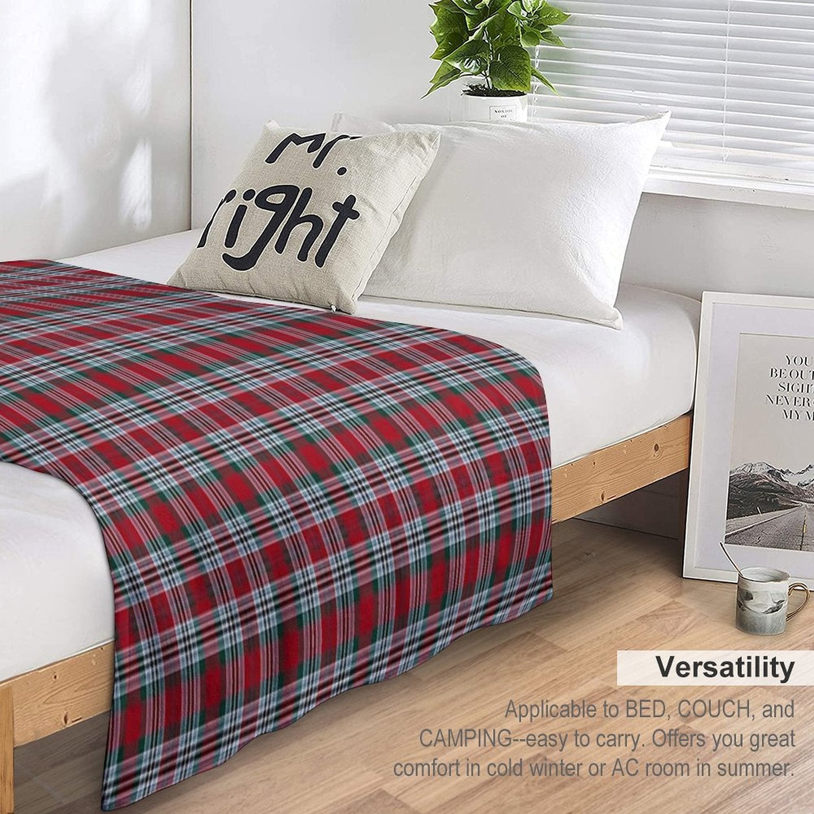 Clan Metcalf Tartan Eco-conscious Throw Blanket
