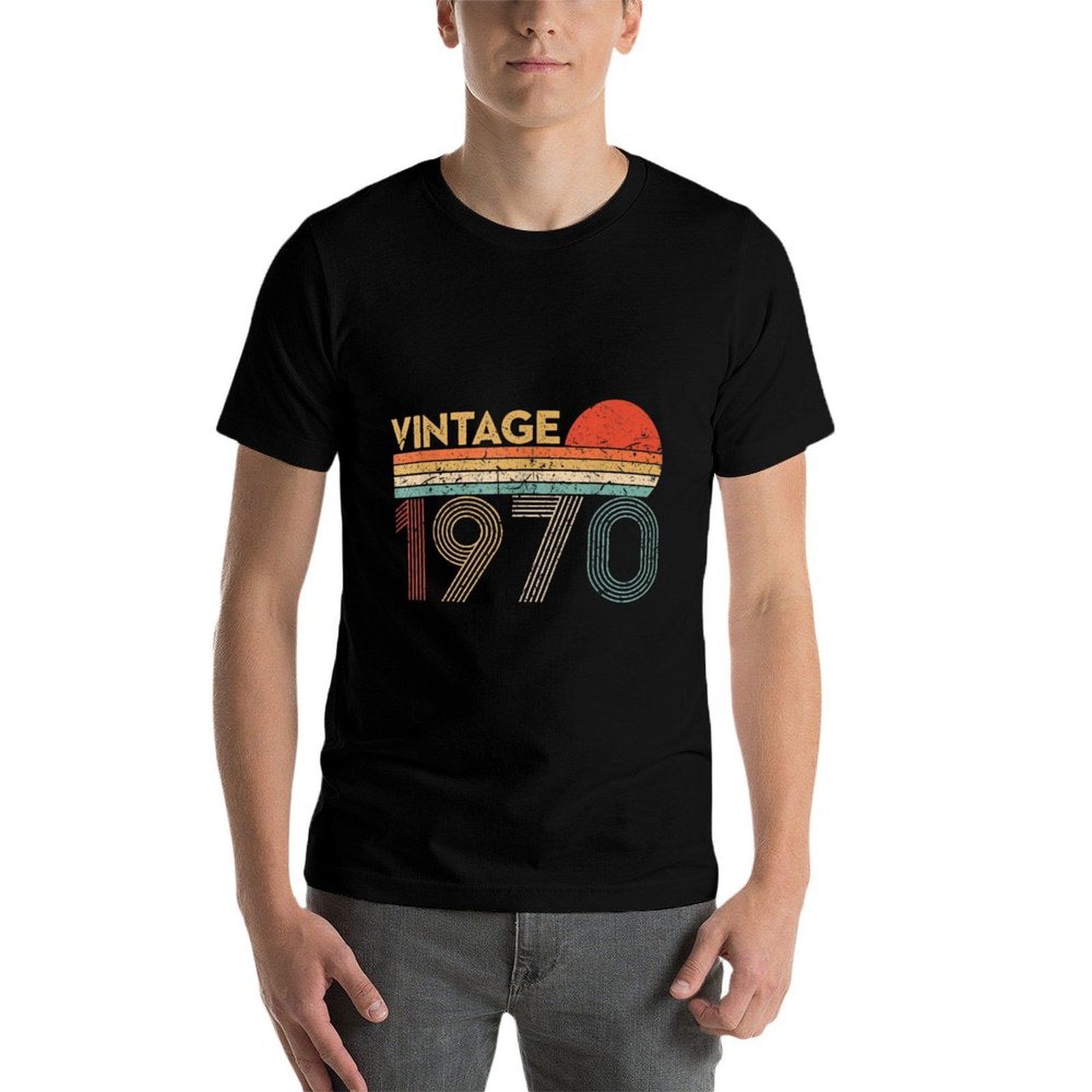 53 Year Old Birthday Vintage Classic Born In 1970  Moisture-wicking T-Shirt