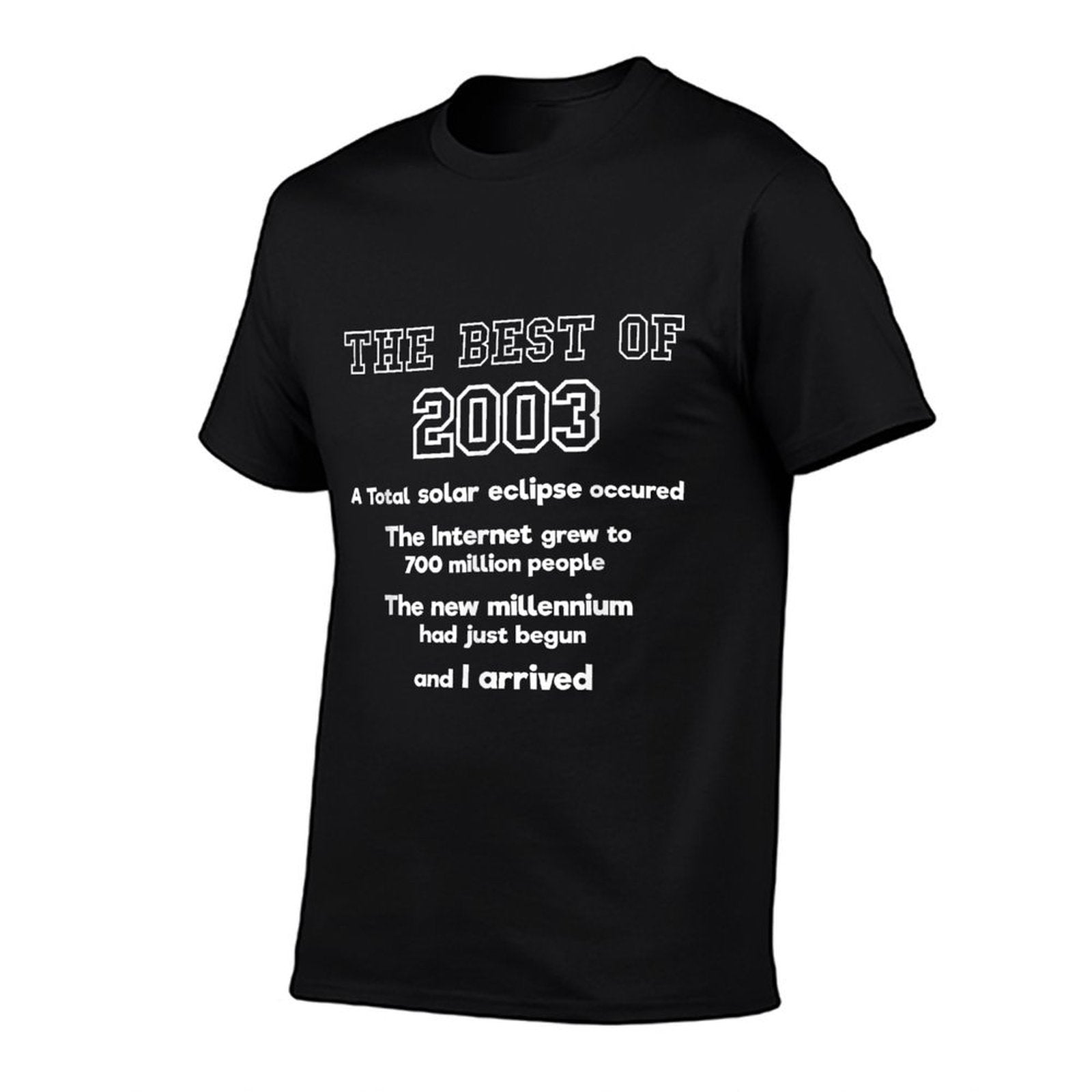 2003 22nd Birthday Tshirt for Men Women Aged 22  Eco-friendly Material T-Shirt