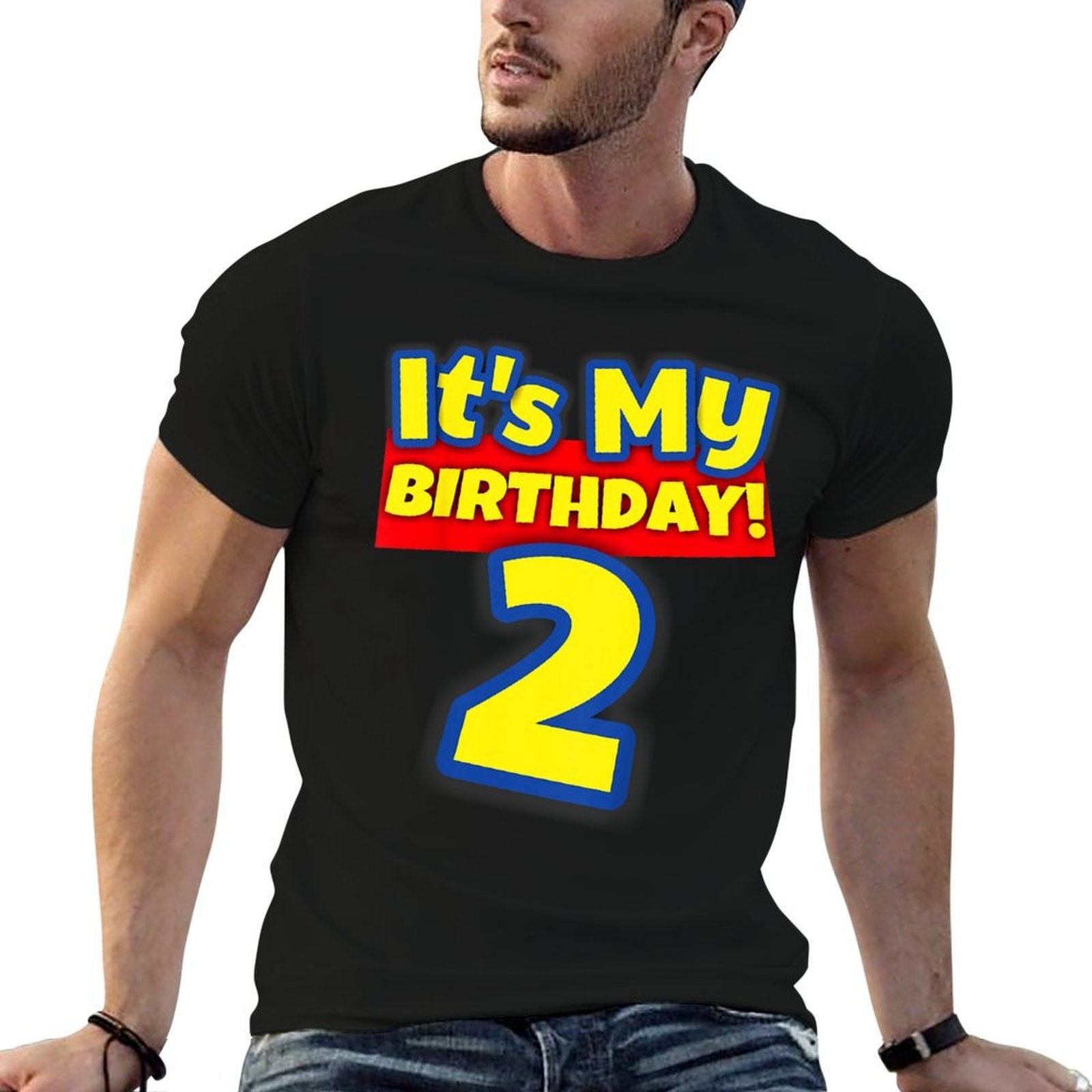 2 Year Old 2nd Birthday Boys And Girls It's My Birthday  Polyester Blend T-Shirt