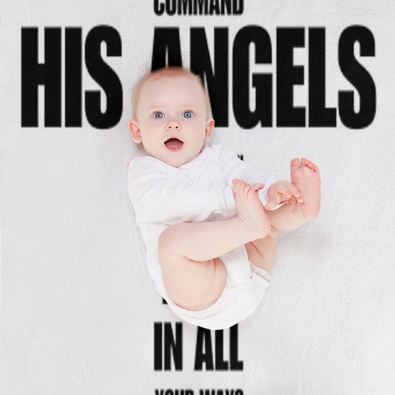 Psalm 91  Bible Verse  Christian Cross  For He Will Command His Angels To Guard You In All Your Ways Easy Care Throw Blanket