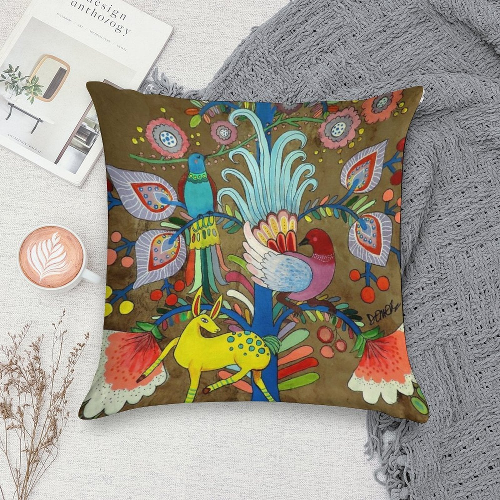 Amate Uno Soft Shrink-Resistant Throw Pillow