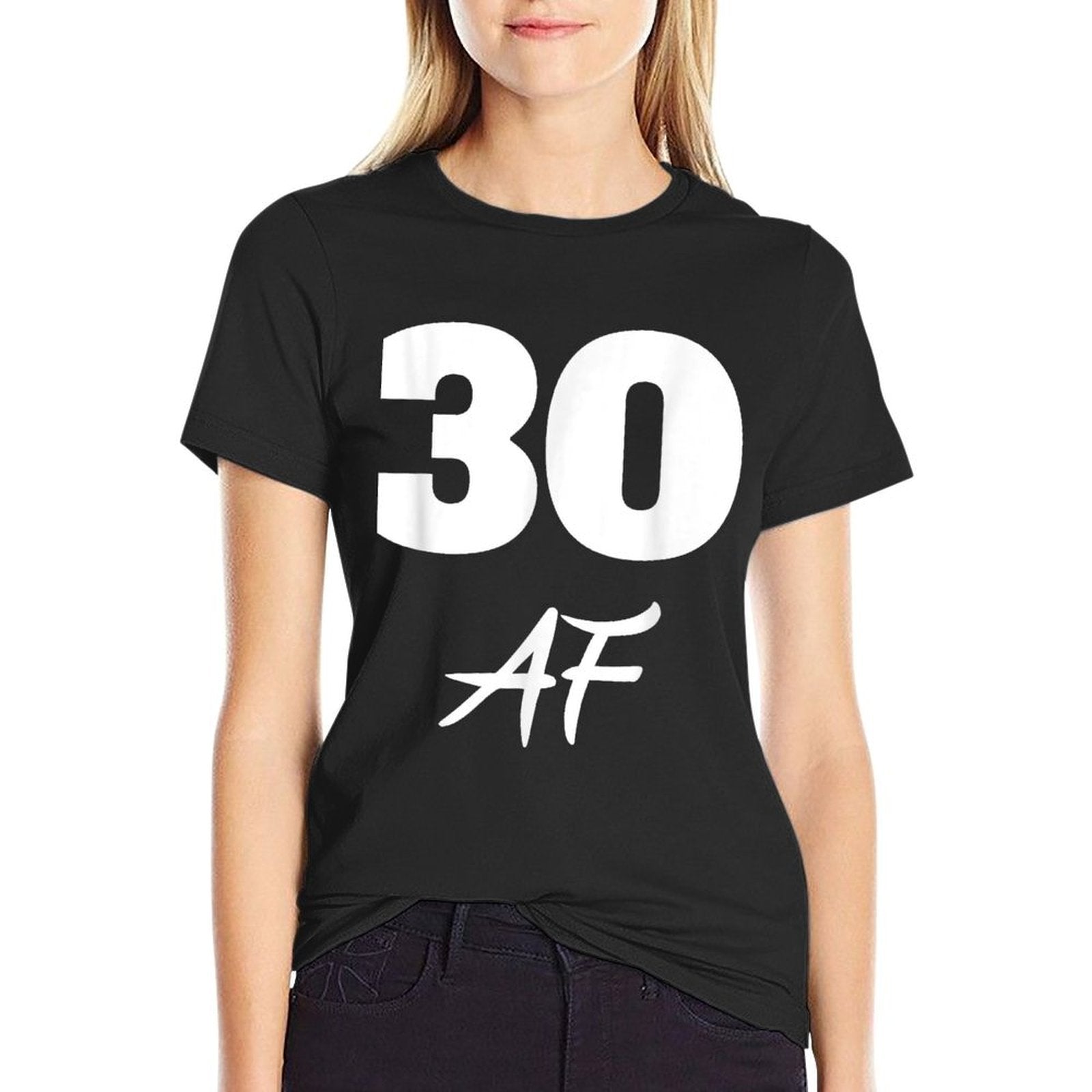 30 AF, 30th Birthday T Shirt  Polyester Blend T-Shirt