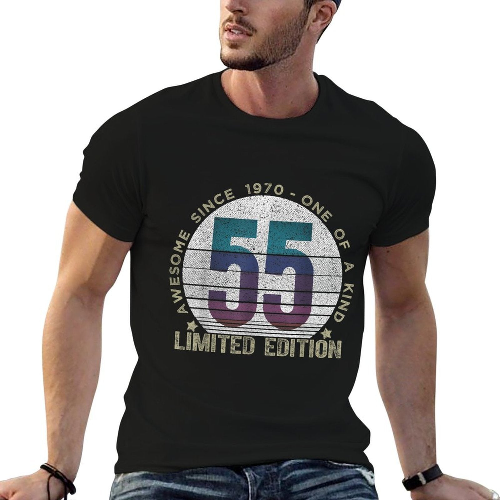55 Year Old Gifts Vintage 1970 Limited Edition 55th Birthday  Graphic-printed T-Shirt